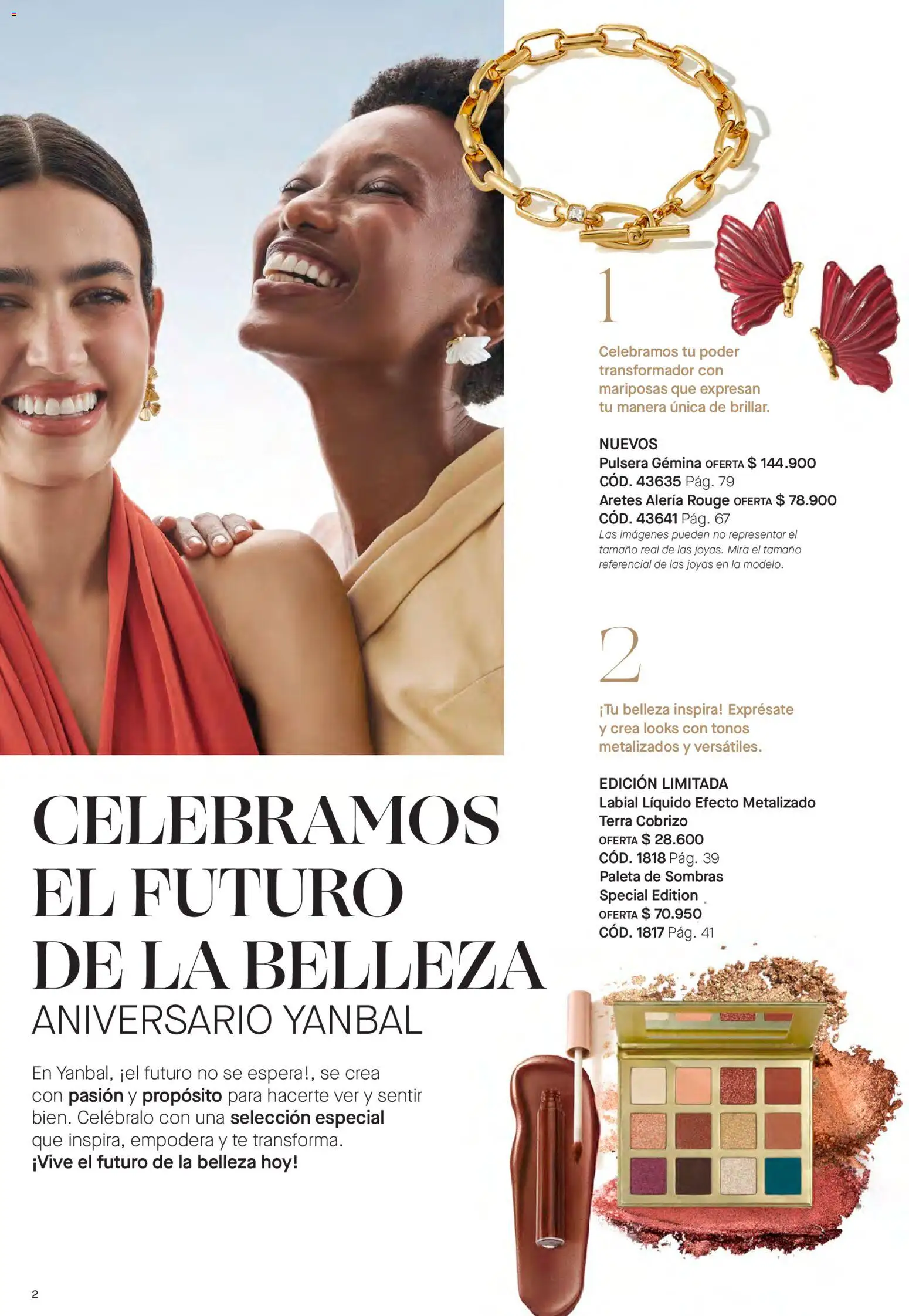 Yanbal revista - valida desde el 20/06/2026 | Página: 2 | Productos: Té, Aretes, Pulsera