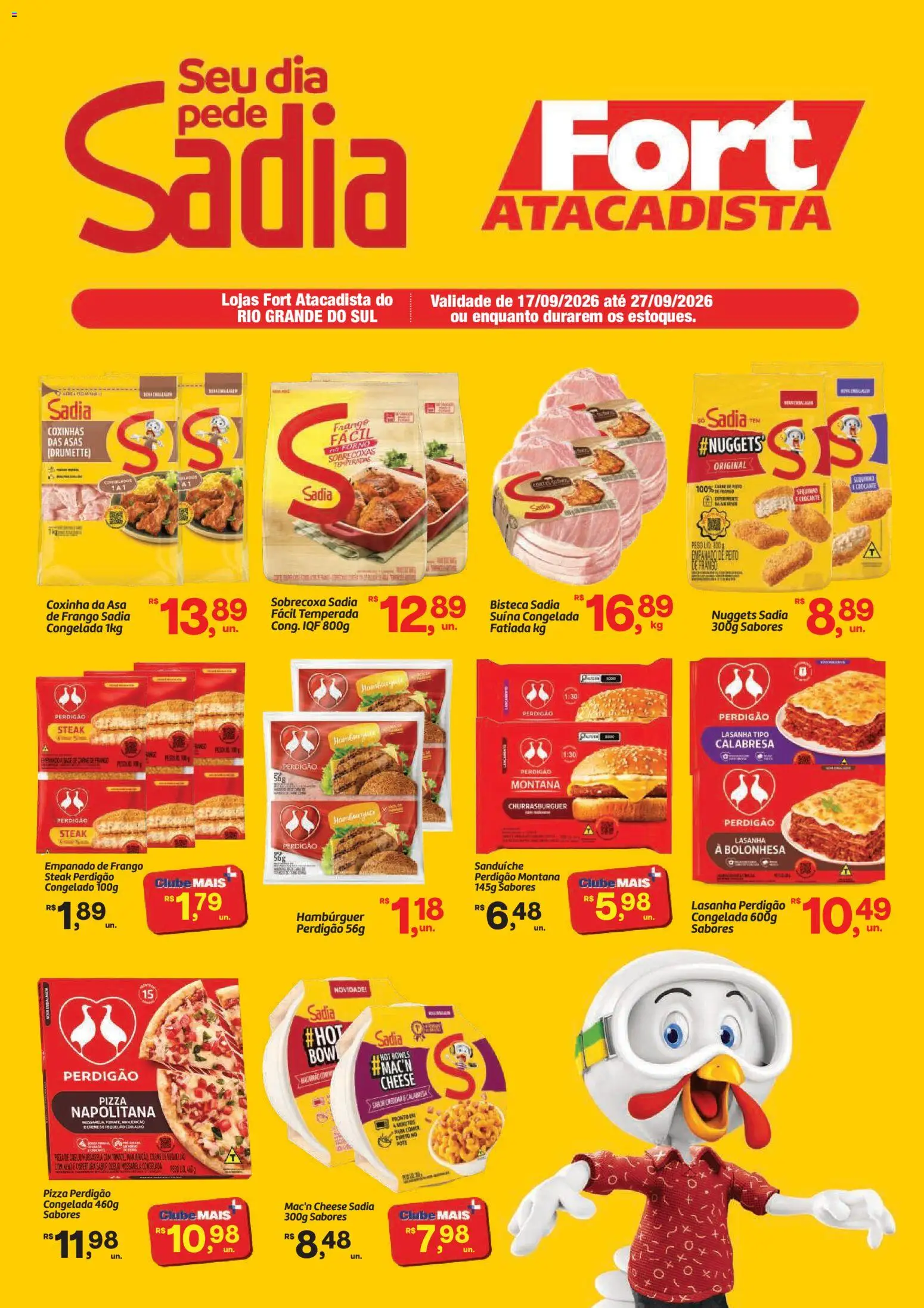 Fort Atacadista Folheto - válido de 17/09/2026 | Página: 1 | Produtos: Carne de frango, Carne, Lasanha, Peito de frango