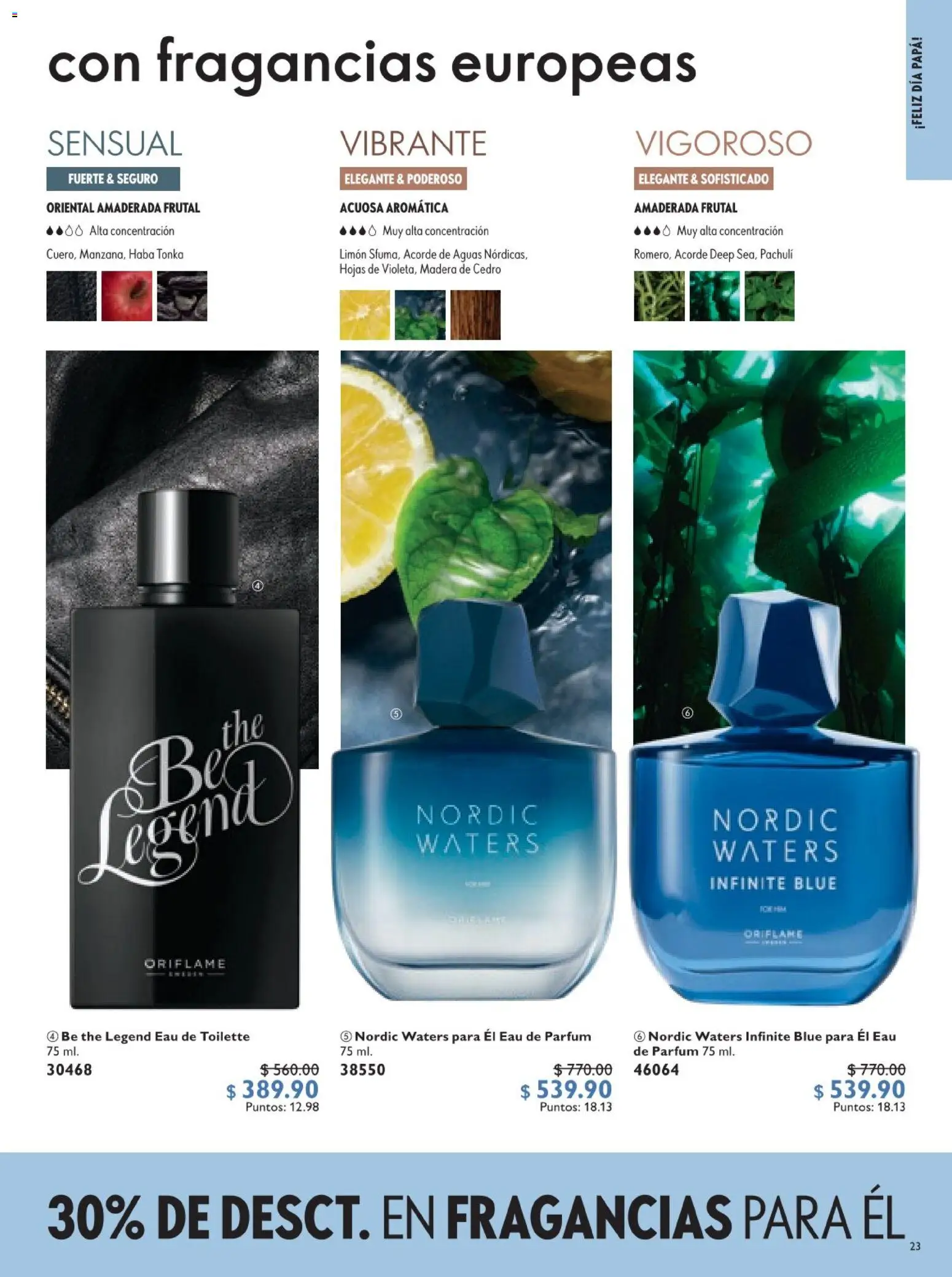 Nuevas ofertas de Oriflame válidas en toda la República Mexicana desde el 30.05.2026. ¡Encuentra las mejores ofertas en Oriflame campaña 8 2026! | Página: 23 | Productos: Papa, Limón, Eau de toilette