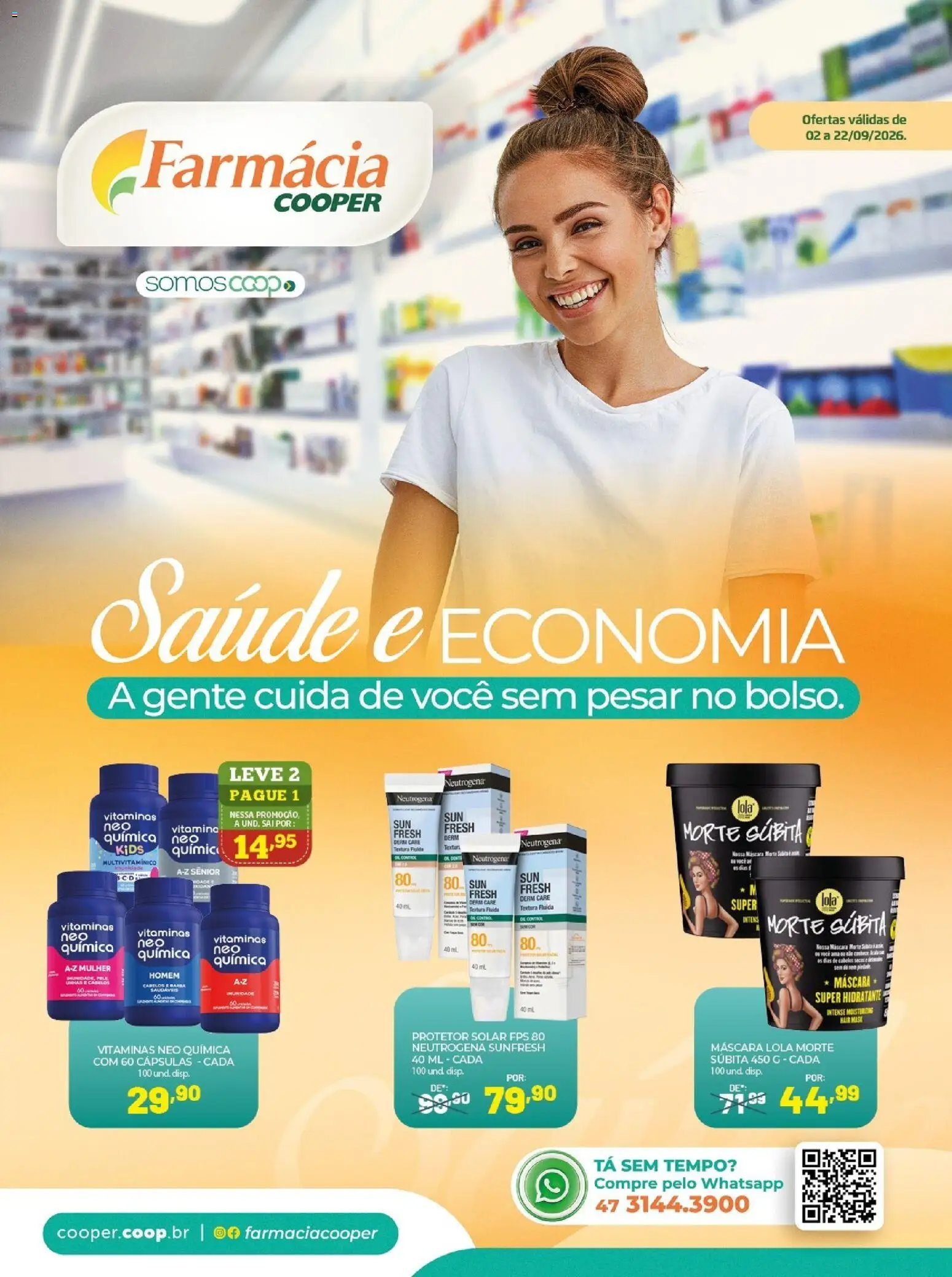 Cooper Folheto - válido de 02/09/2026 | Página: 1 | Produtos: Cápsulas, Protetor solar, Multivitamínico