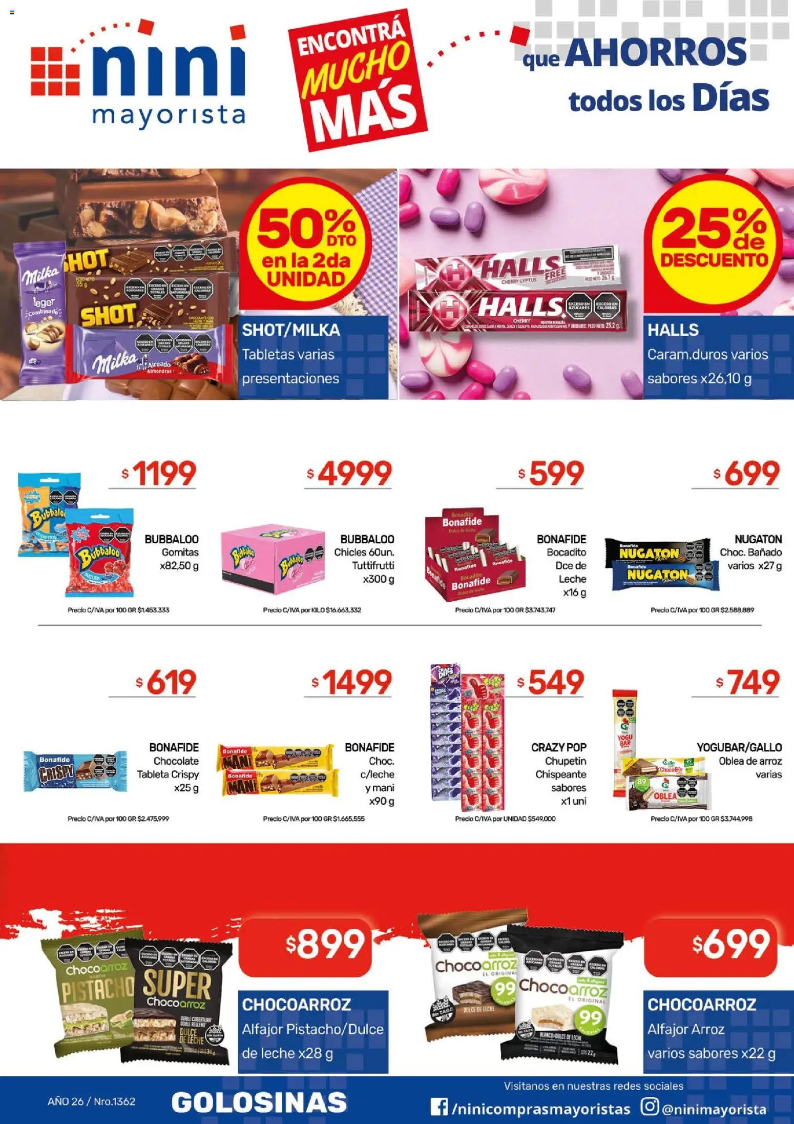 NINI Mayorista ofertas │ válido desde el 01.06.2026 | Página: 31 | Productos: Tableta, Mani, Leche, Arroz