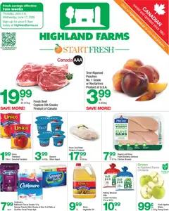 Preview of Highland Farms weekly flyer / circulaire from shop Highland Farms valid from 04.06.2026