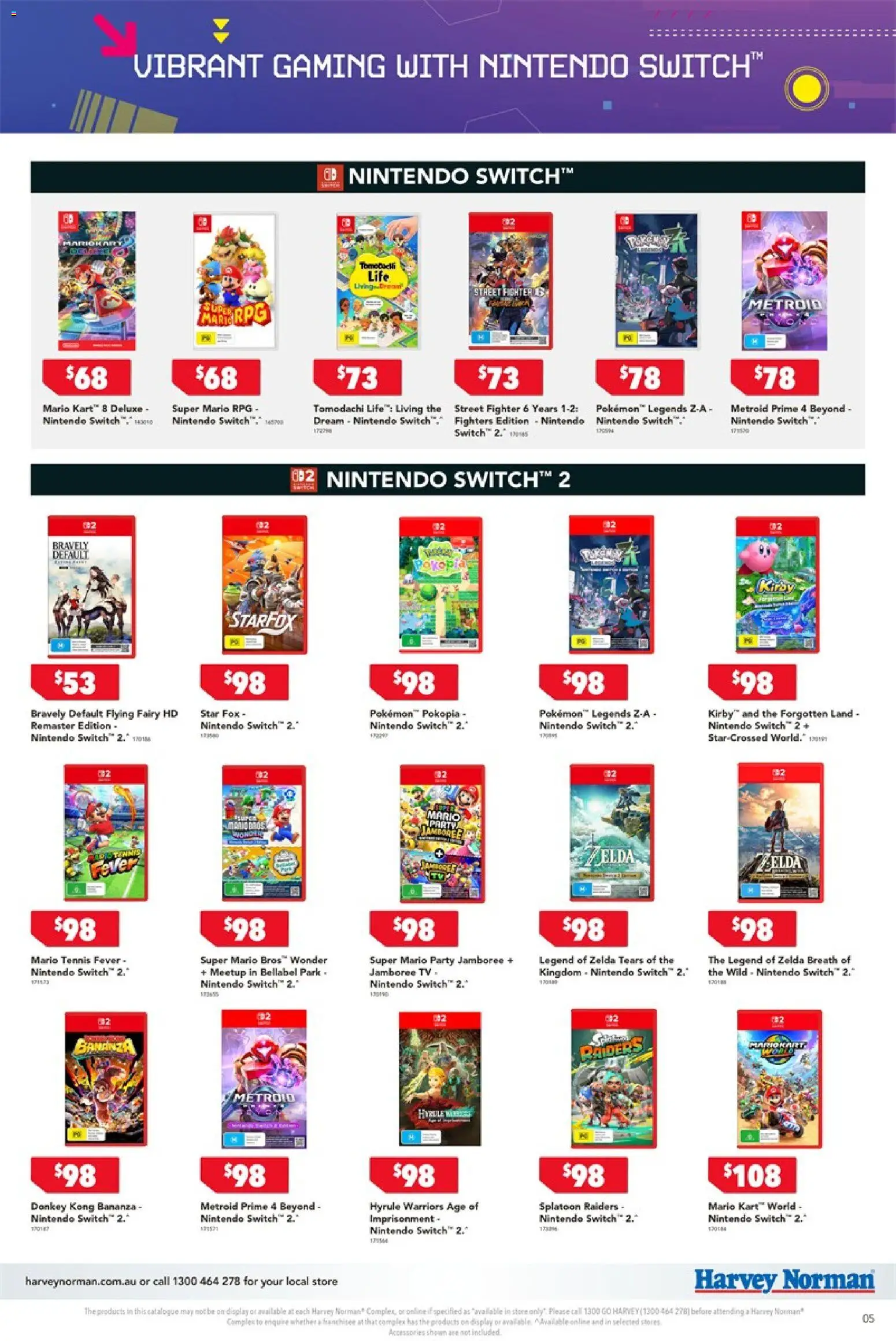 Harvey Norman catalogue - valid from 01/10/2026 | Page: 5 | Products: Nintendo Switch, Accessories, Tv