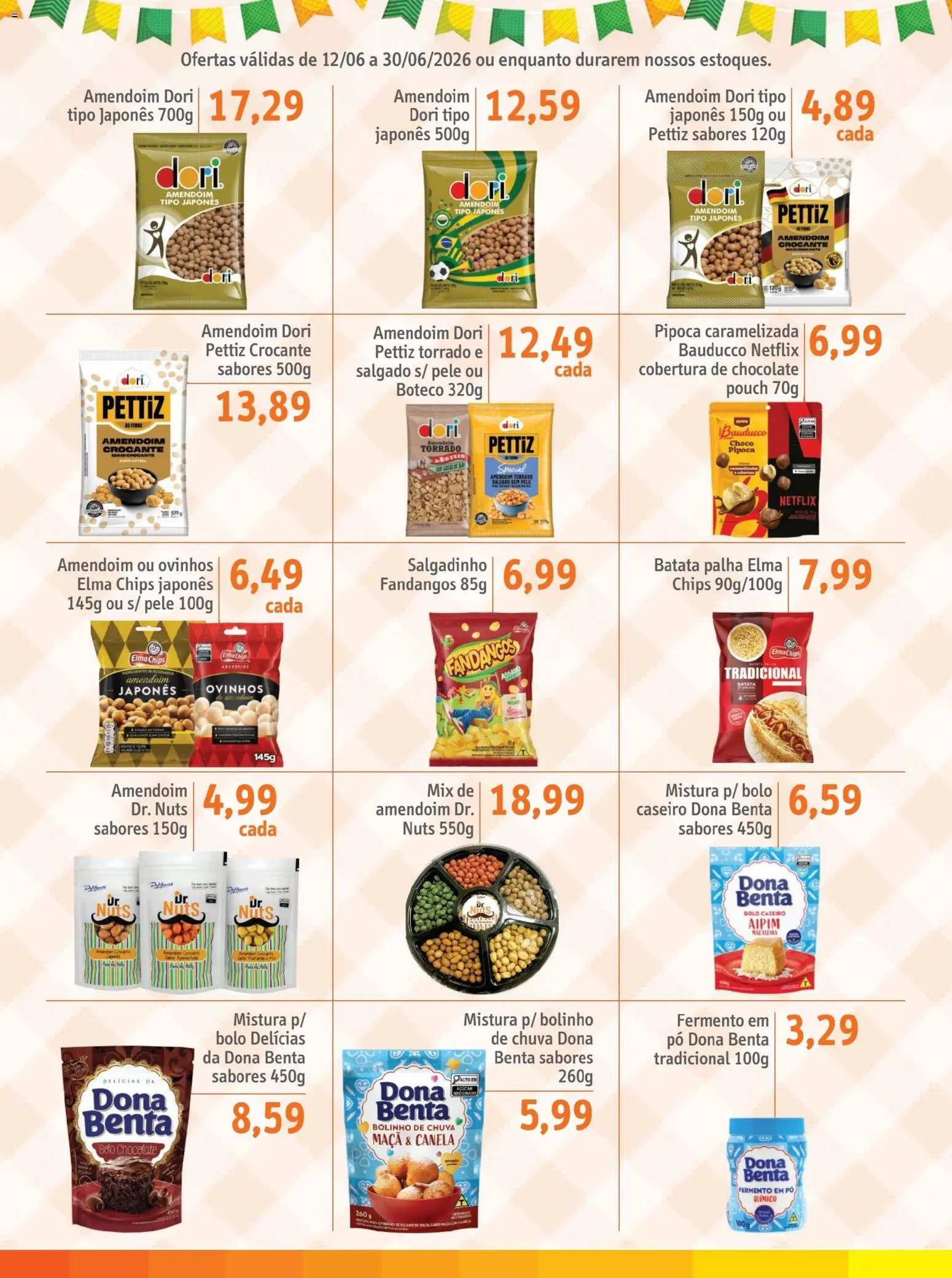 Sonda Folheto - válido de 12.06.2026 | Página: 8 | Produtos: Forno, Amendoim, Elma Chips, Canela