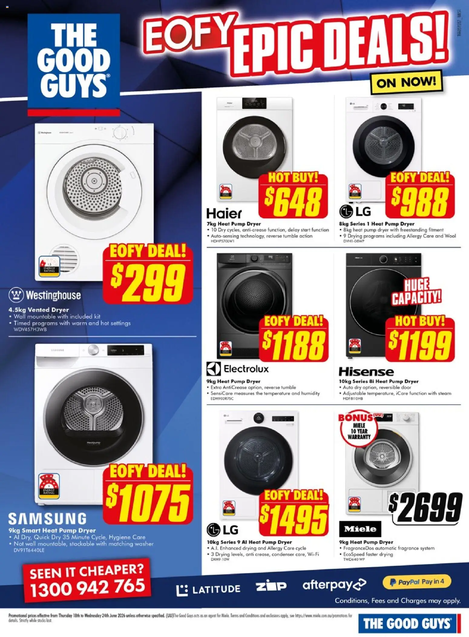 The Good Guys catalogue - valid from 18.06.2026 | Page: 3 | Products: Door, Fragrance, Dryer, Washer