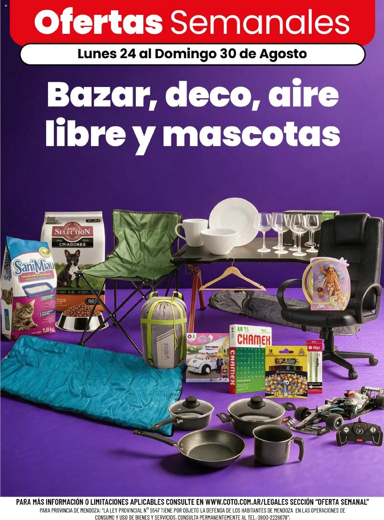 Coto - Ofertas Bazar, deco, aire libre y mascotas │ válido desde el 24/08/2026 | Página: 1 | Productos: Alimento balanceado, Alimento balanceado para gatos, Alimento balanceado para perros