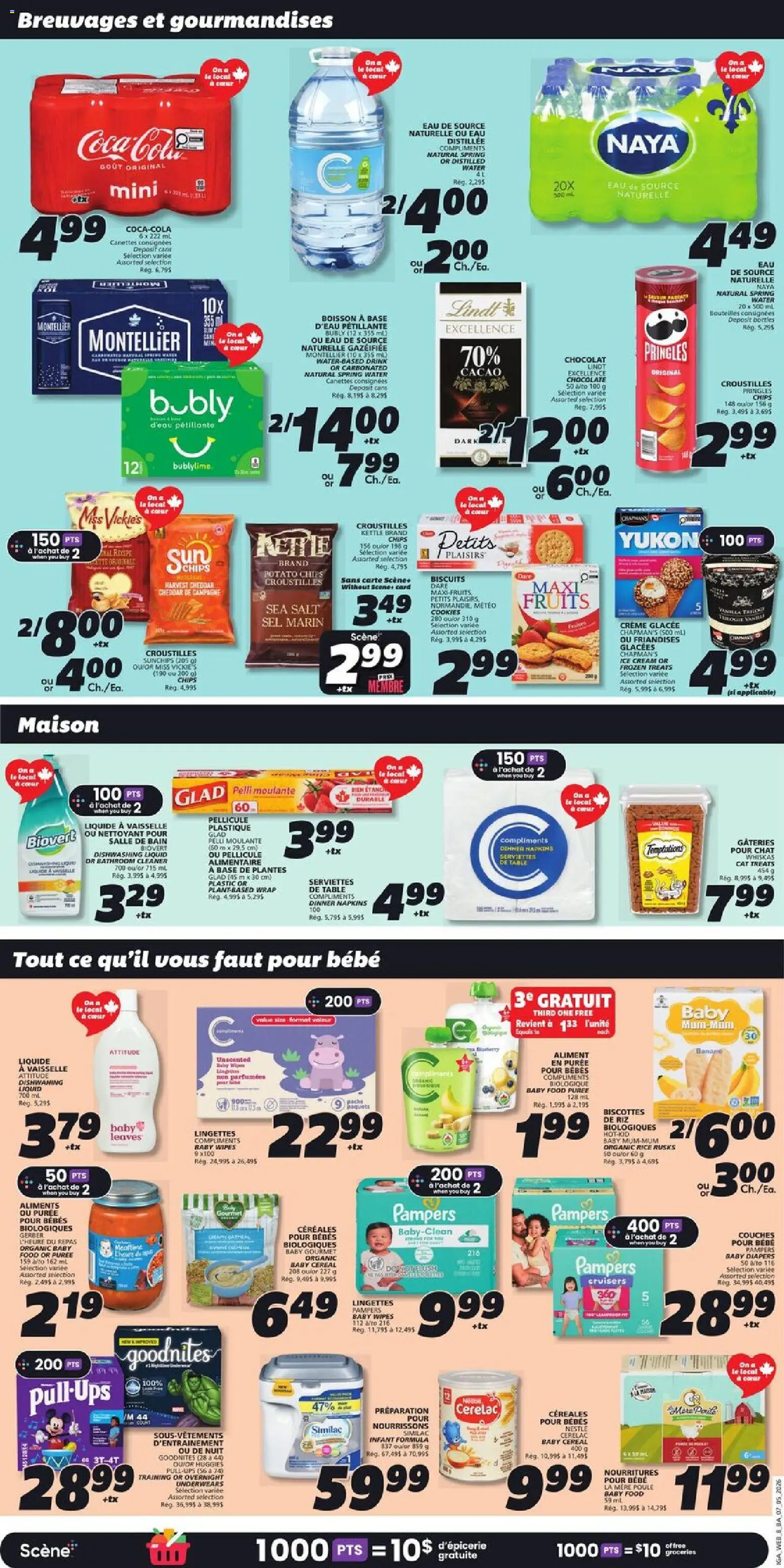 IGA flyer valid from 07.05.2026 | Page: 12 | Products: Rice, Cookies, Ice cream, Kettle