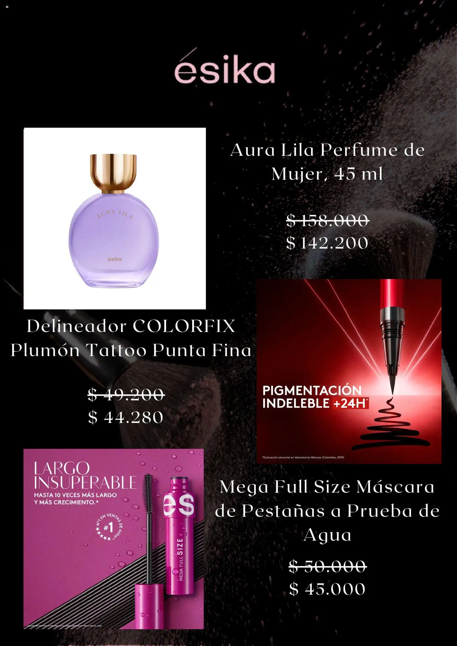Ésika revista - valida desde el 01.06.2026 | Página: 2 | Productos: Agua, Perfume, Máscara, Delineador