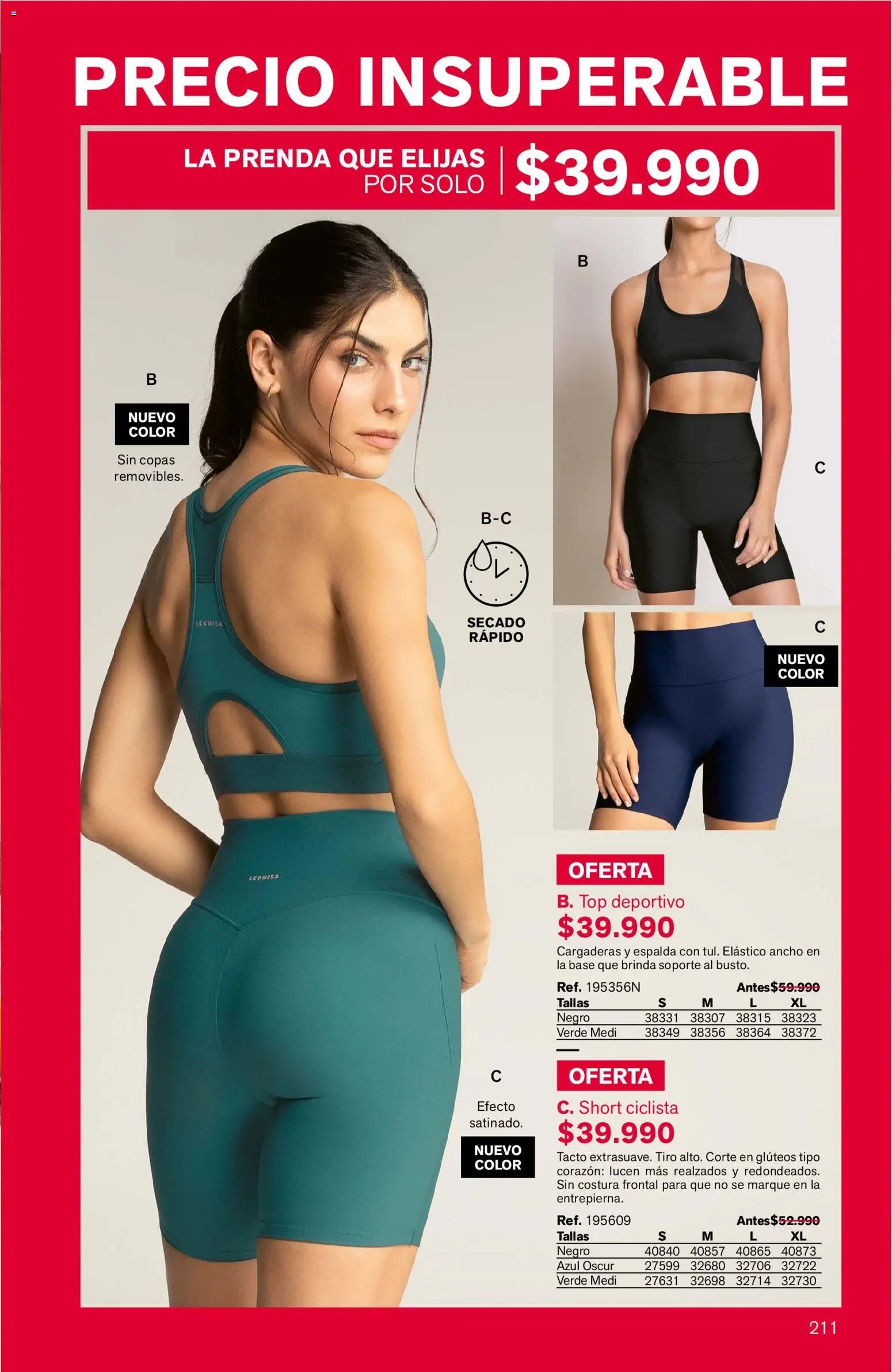 Leonisa revista - valida desde el 01/10/2026 | Página: 211 | Productos: Short, Top