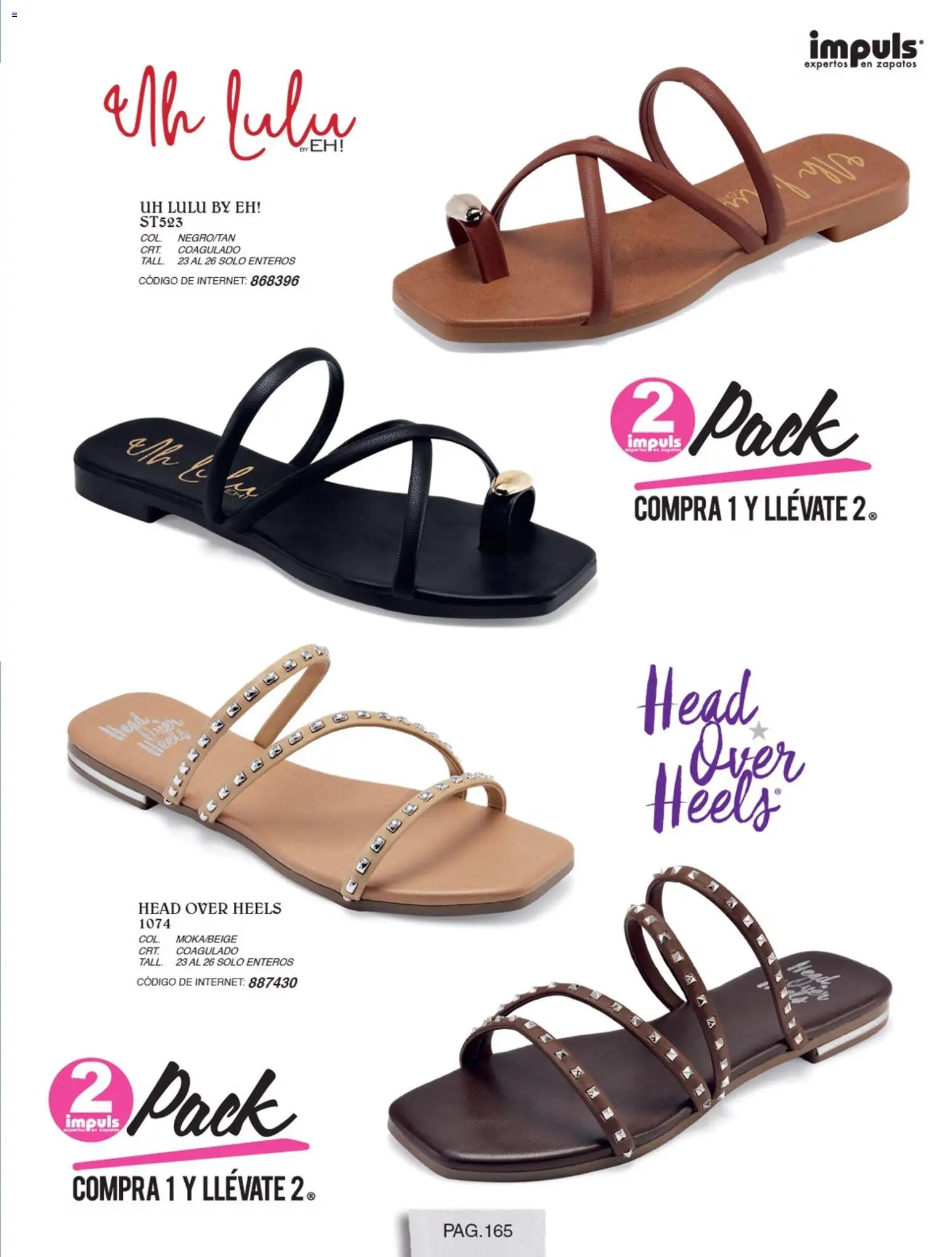 Nuevas ofertas de Impuls válidas en toda la República Mexicana desde el 01/07/2026. ¡Encuentra las mejores ofertas en Impuls catálogo Otoño Invierno! | Página: 167 | Productos: Zapatos