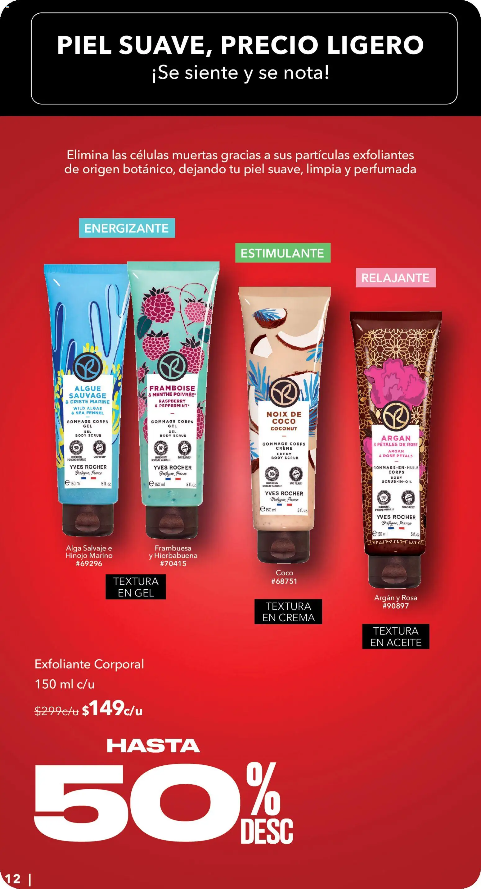 Nuevas ofertas de Yves Rocher válidas en toda la República Mexicana desde el 25.05.2026. ¡Encuentra las mejores ofertas en Yves Rocher Hot Sale! | Página: 12 | Productos: Crema, Hinojo, Exfoliante corporal, Body