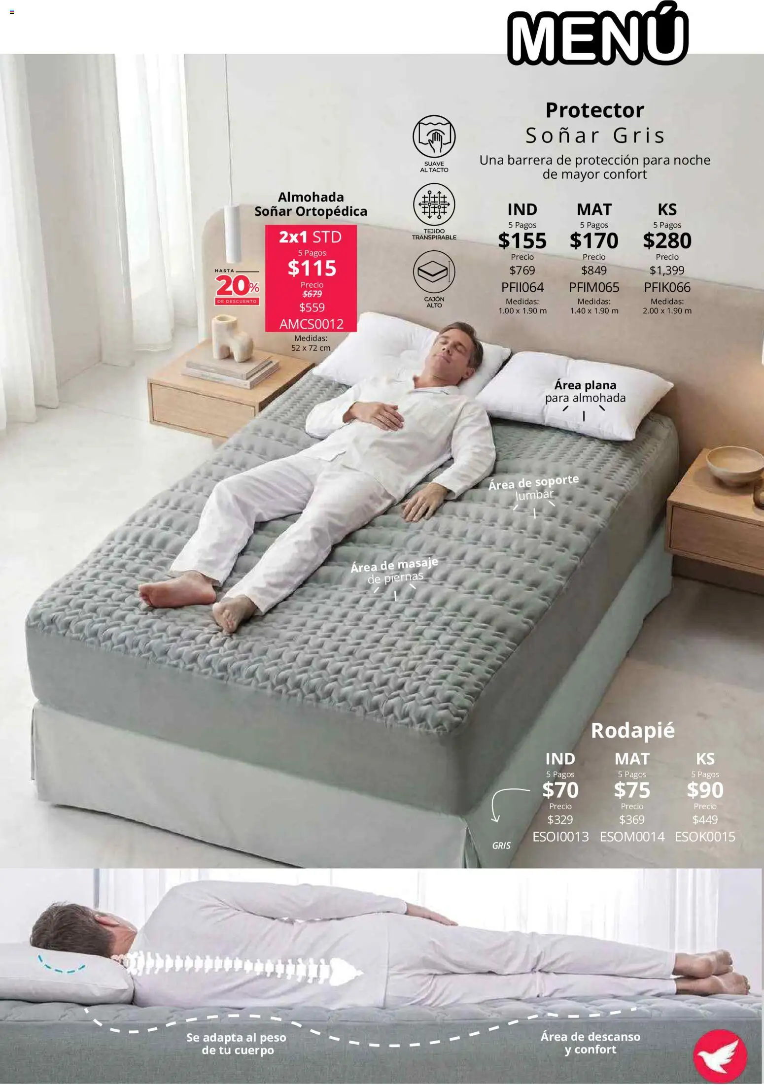 Nuevas ofertas de Colchas Concord válidas en toda la República Mexicana desde el 01/08/2026. ¡Encuentra las mejores ofertas en Colchas Concord catálogo! | Página: 161 | Productos: Funda, Colchón