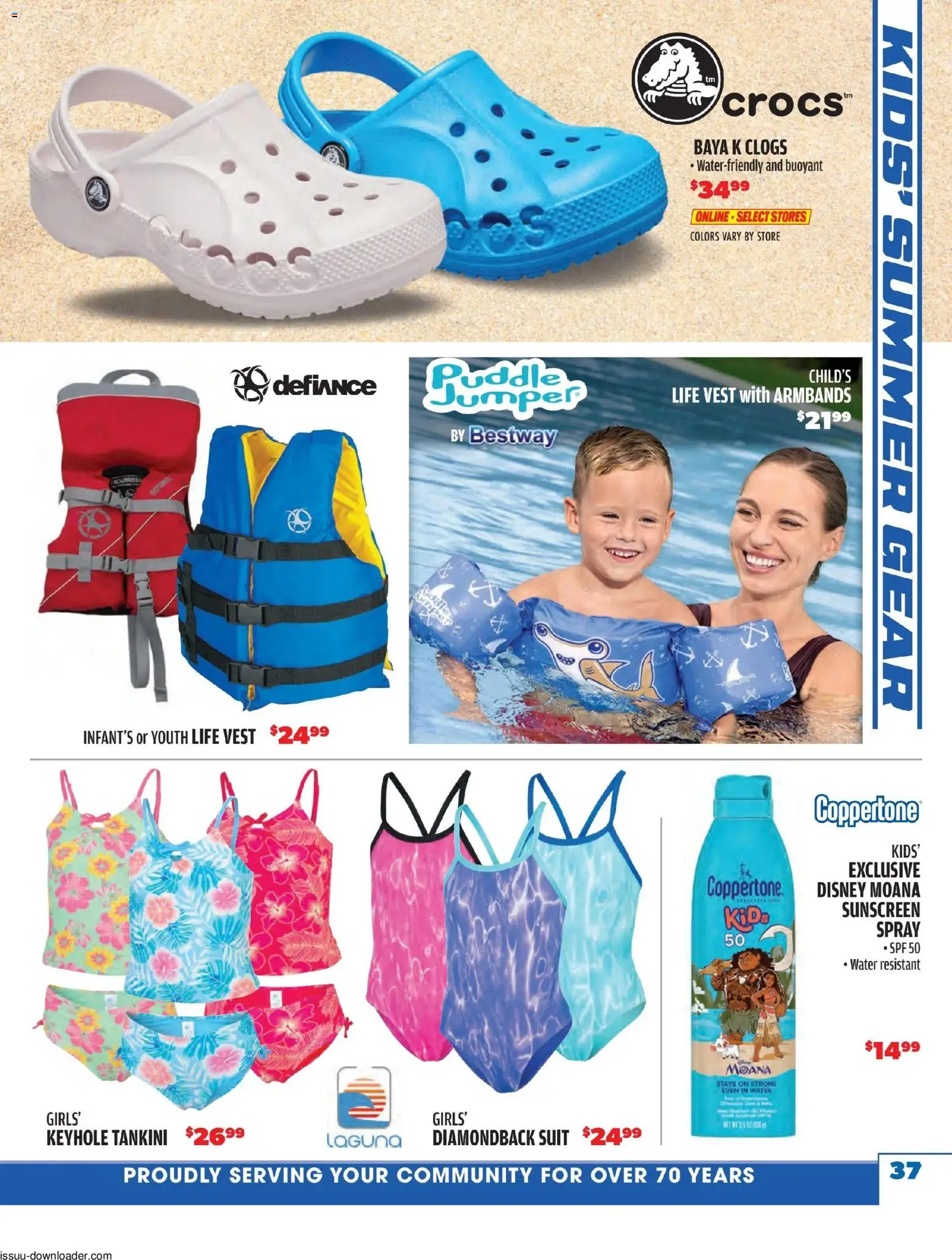 Big 5 Sporting Goods Summer Catalog - valid from 05/26/2026 | Page: 37 | Products: Sunscreen, Vest, Suit, Water