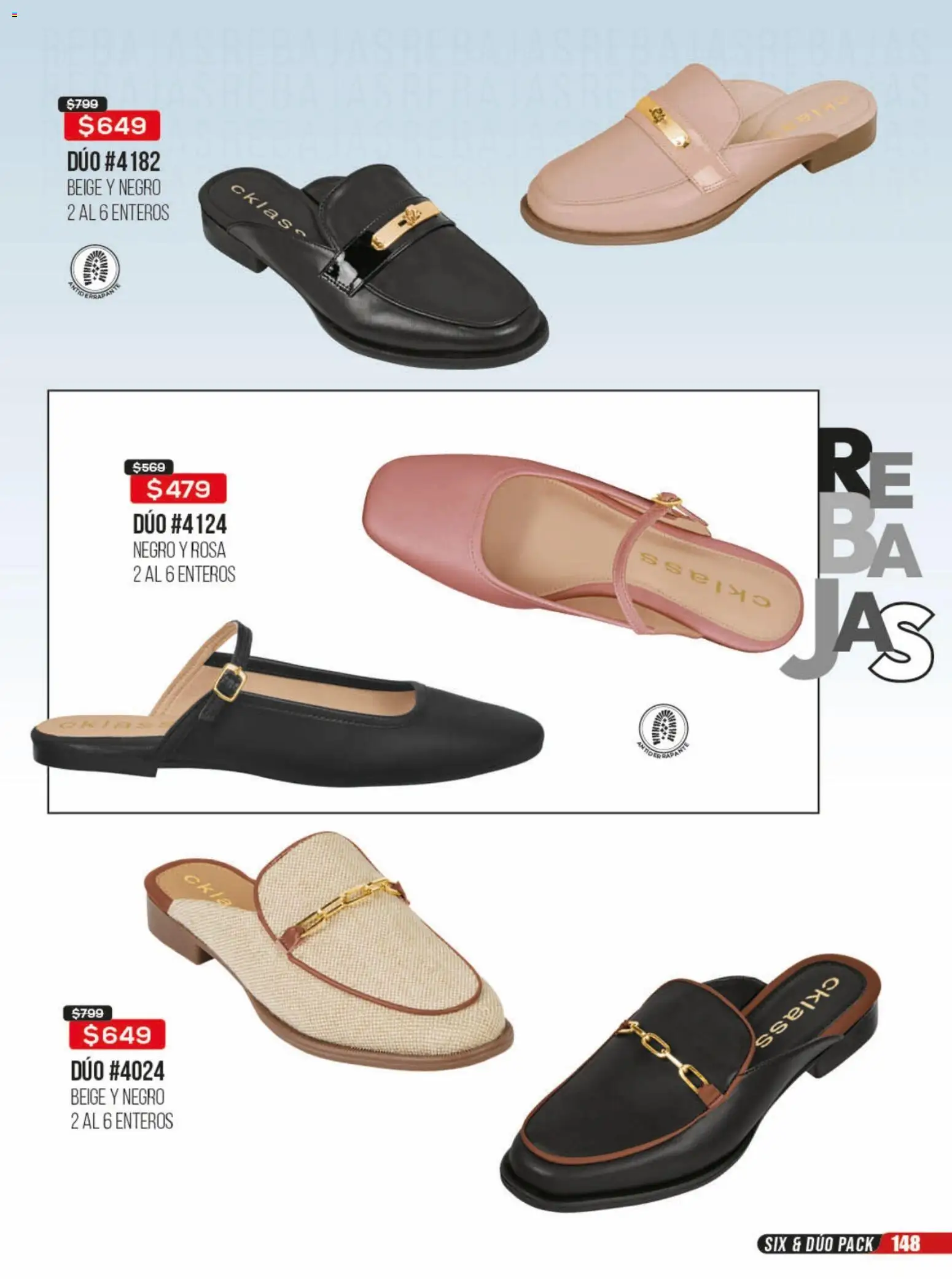 Nuevas ofertas de Cklass válidas en toda la República Mexicana desde el 23/06/2026. ¡Encuentra las mejores ofertas en Cklass catálogo Rebajas sobre rebajas calzado! | Página: 149