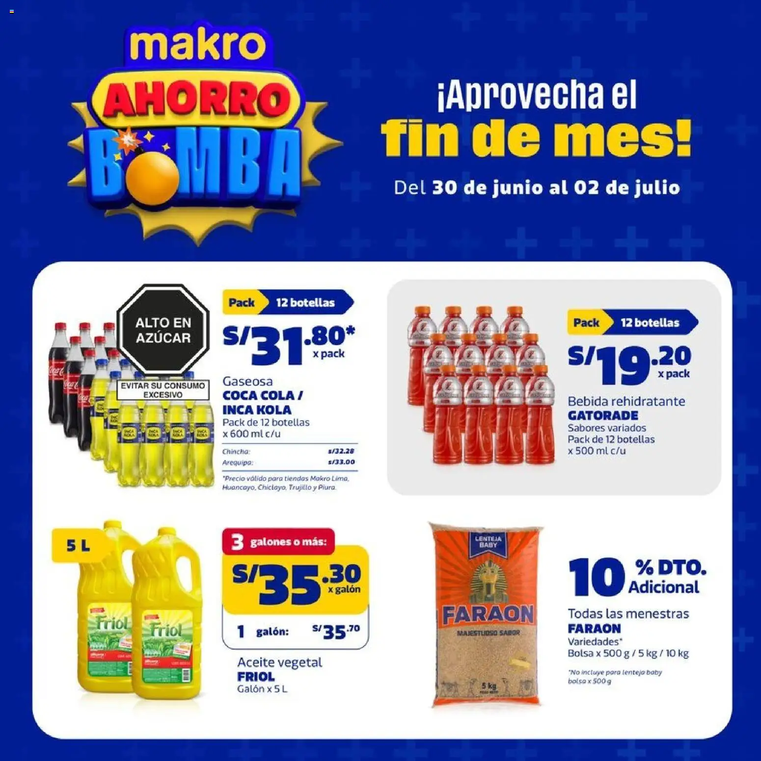 Catálogo Makro válido desde 30/06/2026 | Página: 1 | Productos: Aceite, Bolsa