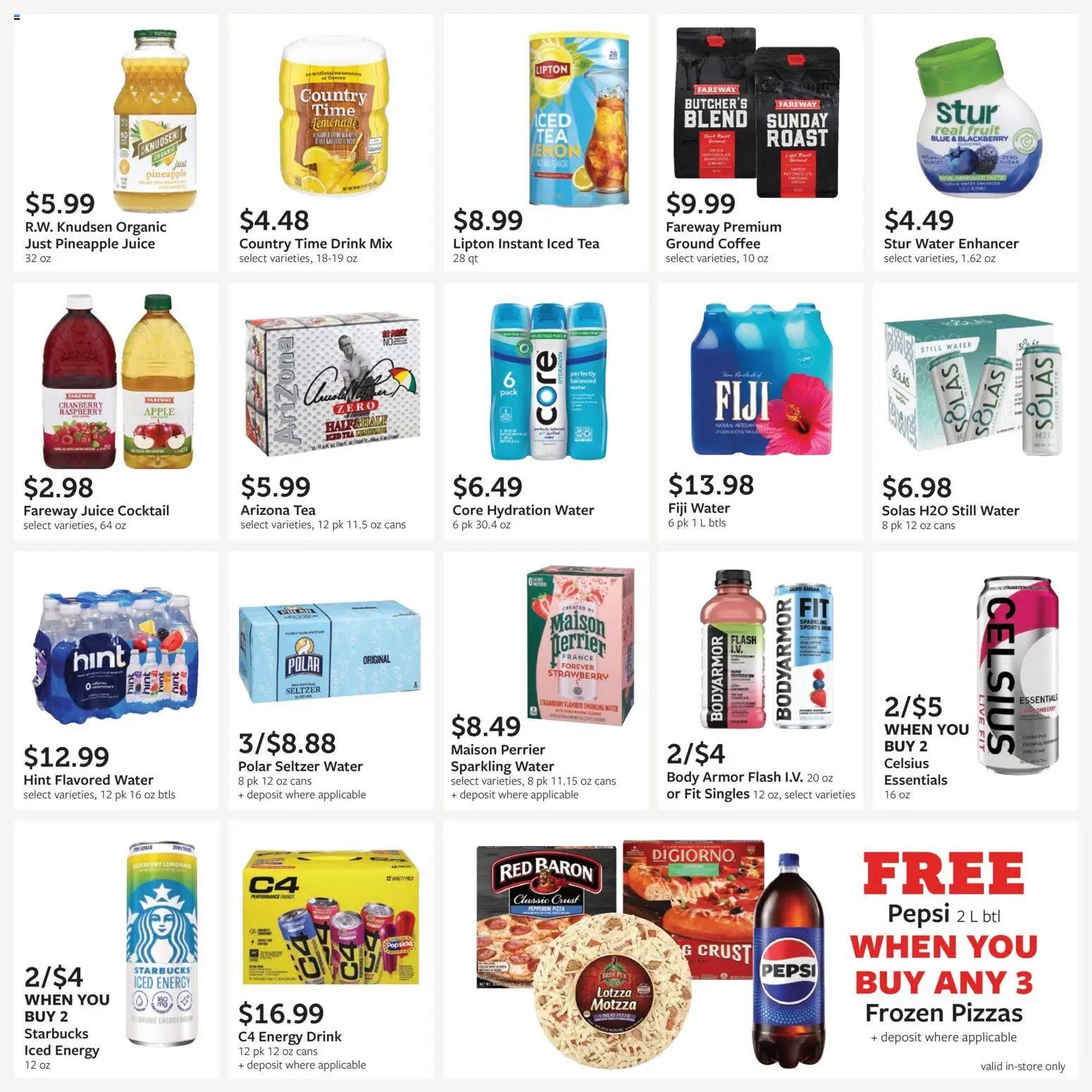 Fareway Monthly Ad - valid from 06/29/2026 | Page: 17 | Products: Tea, Pineapple, Sugar, Raspberry