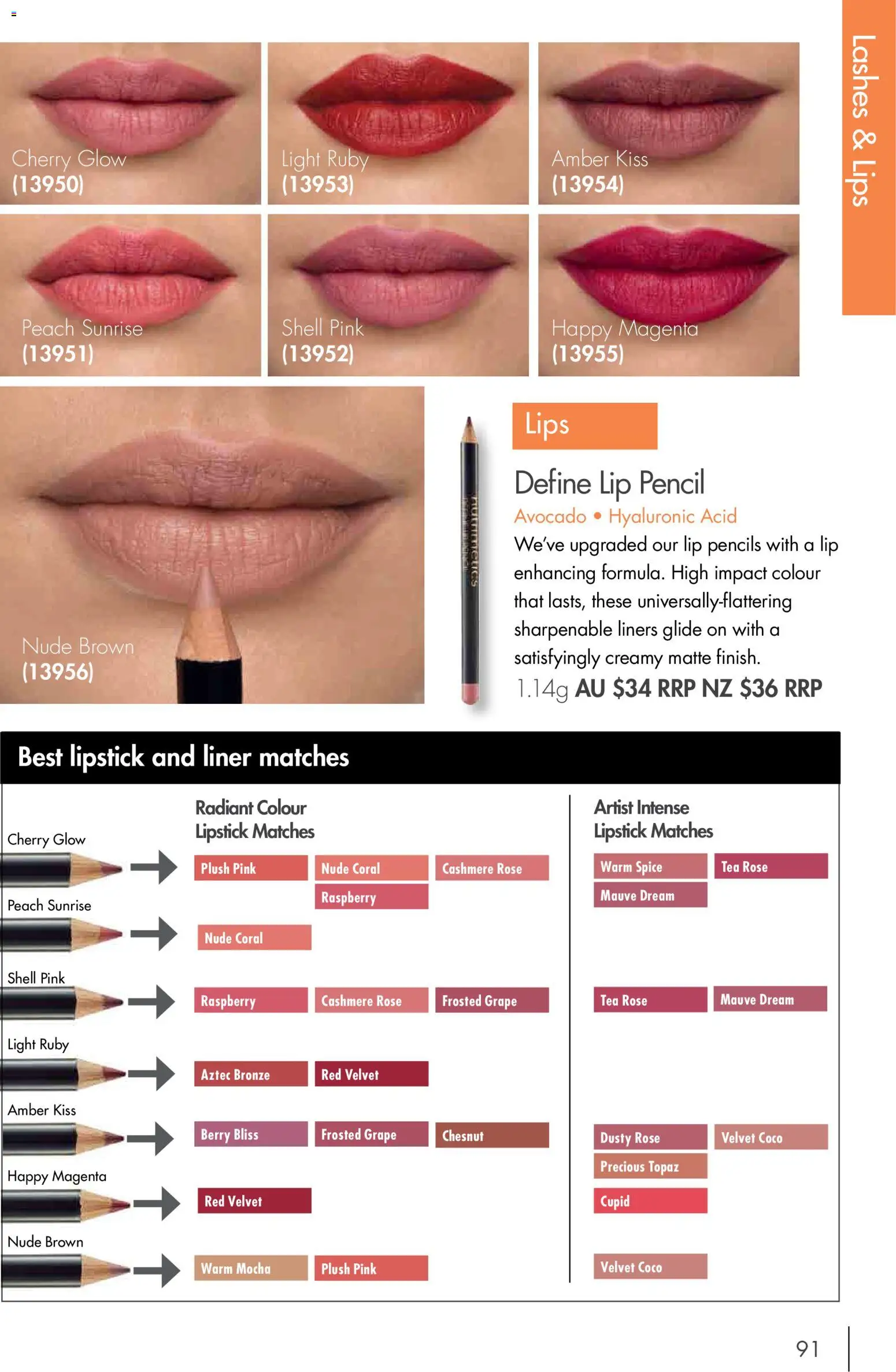 Nutrimetics catalogue - valid from 01/01/2026 | Page: 91 | Products: Lipstick, Tea, Peach, Raspberry