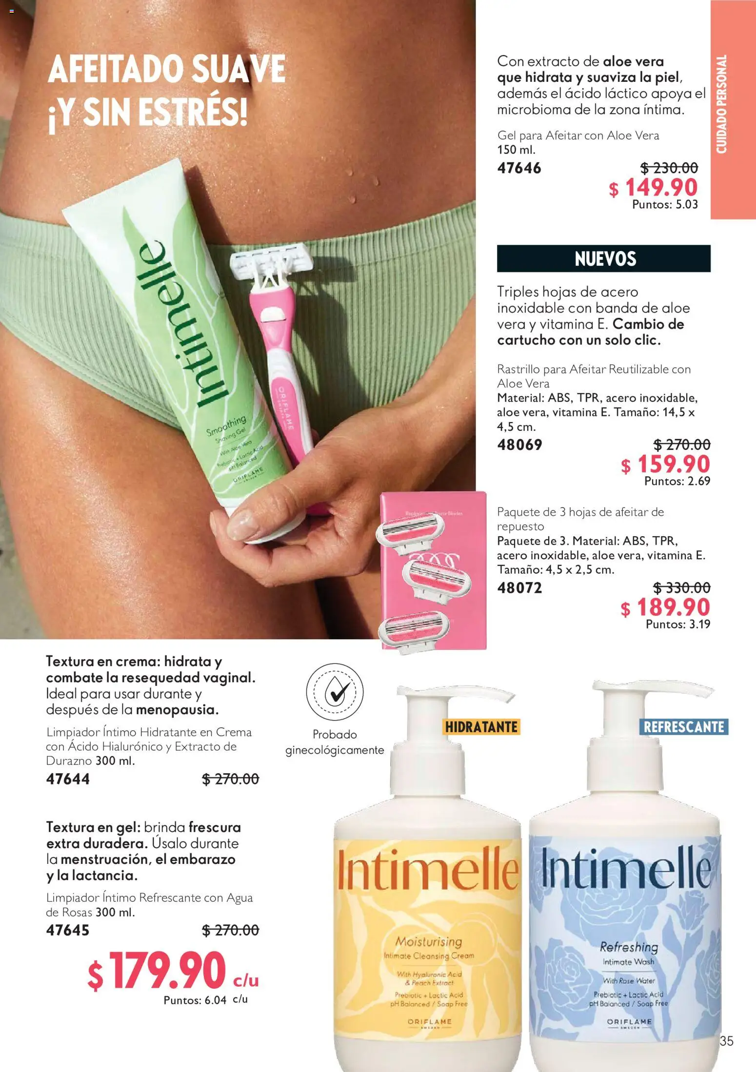 Nuevas ofertas de Oriflame válidas en toda la República Mexicana desde el 01/08/2026. ¡Encuentra las mejores ofertas en Oriflame campaña 11 2026! | Página: 35 | Productos: Durazno, Crema, Rastrillo, Aloe Vera
