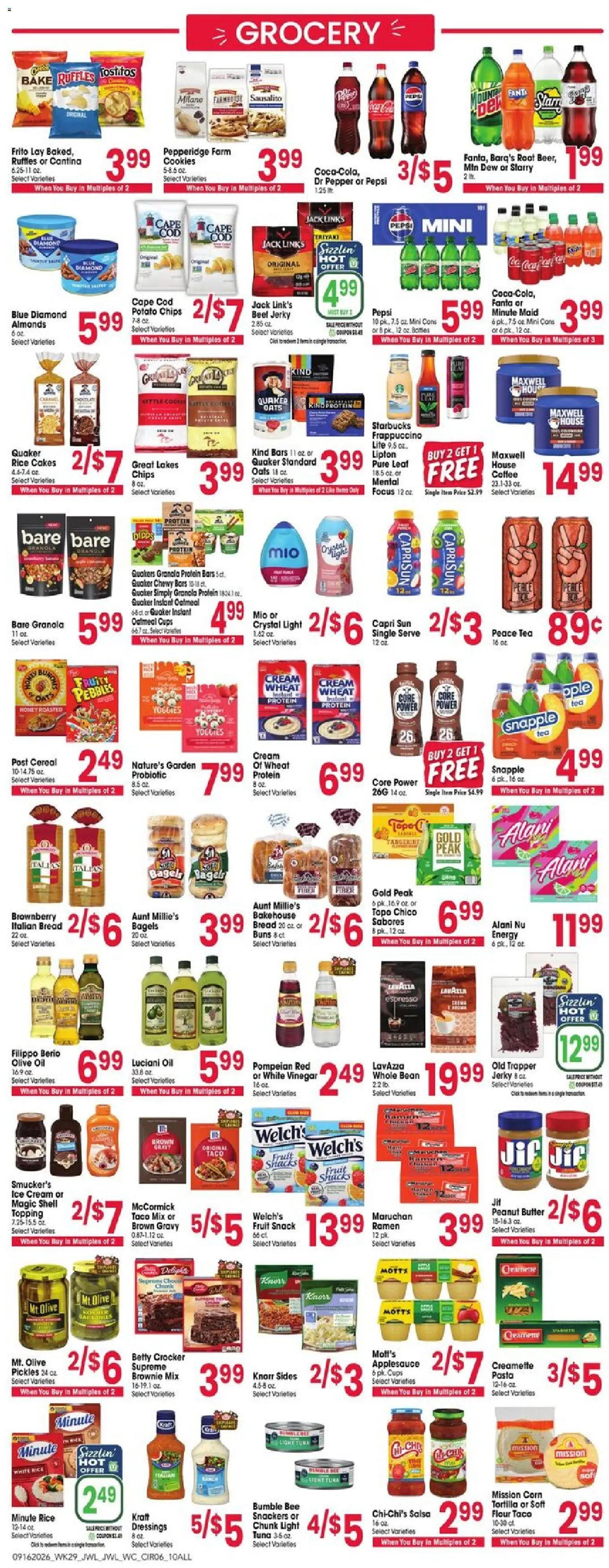 Jewel Osco Weekly Ad - IN - valid from 09/16/2026 | Page: 9 | Products: Tea, Ice, Cereal, Pepsi