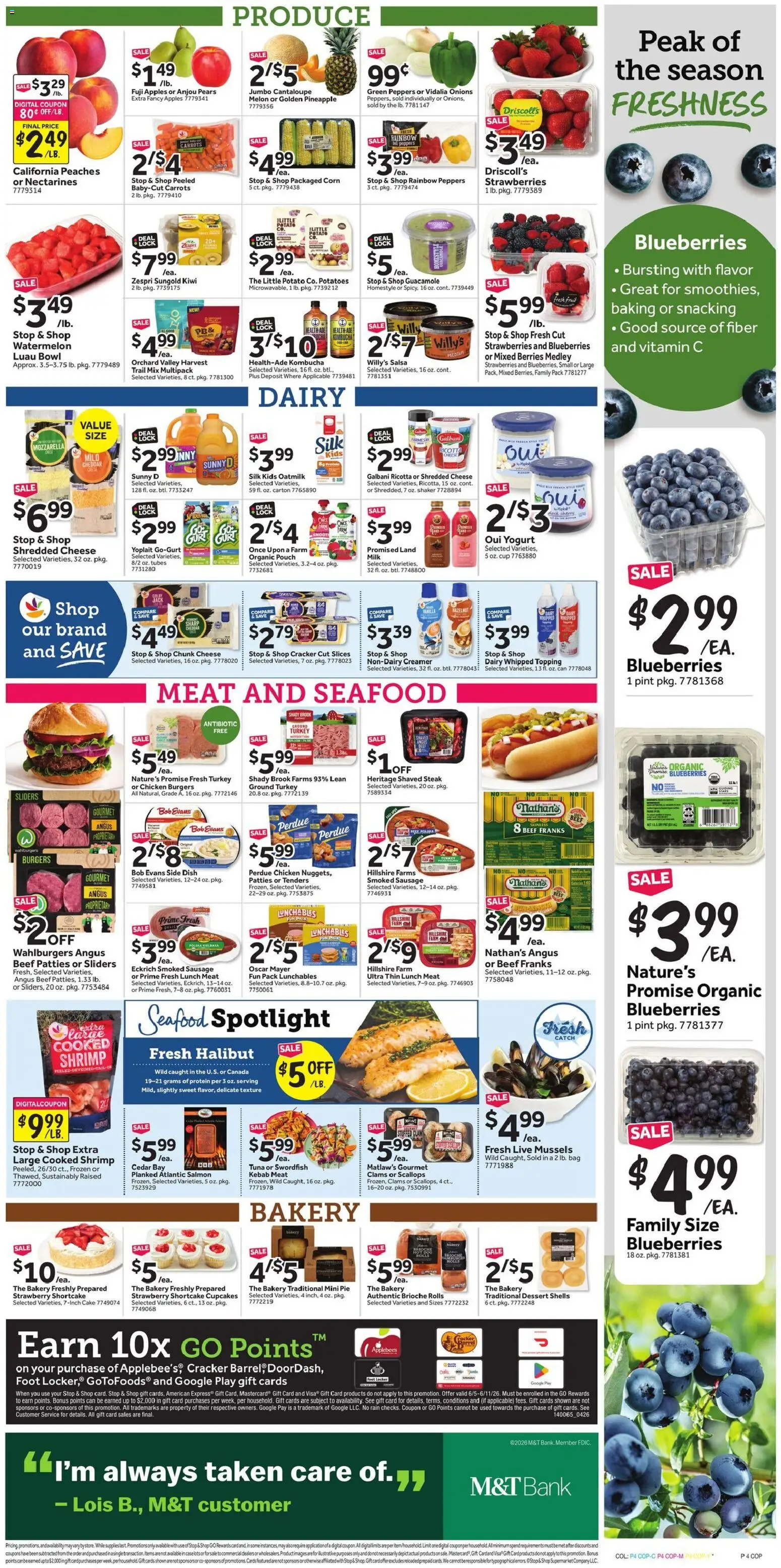 Stop & Shop Weekly Circular - NY - valid from 05.06.2026 | Page: 9 | Products: Peaches, Yogurt, Apples, Beef