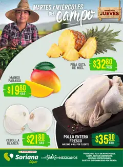 Vista previa de Soriana Martes y Miércoles del Campo Súper: Tamaulipas (excepto Cd. Victoria y Tampico), nuevo folleto de la tienda, válido en México a partir del 12.05.2026