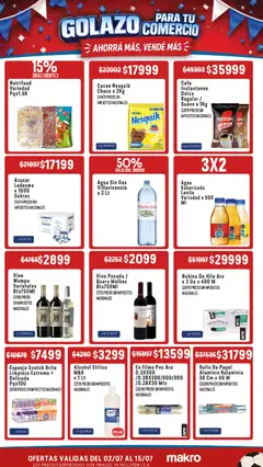 Vista previa Makro ofertas válido desde el 02/07/2026 | Página: 4 | Productos: Agua, Esponja, Pan, Cacao