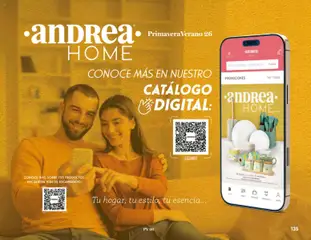 Vista previa de Andrea catálogo Home, nuevo folleto de la tienda, válido en México a partir del 25.01.2026 | Página: 135 | Productos: Perfil, Sobre
