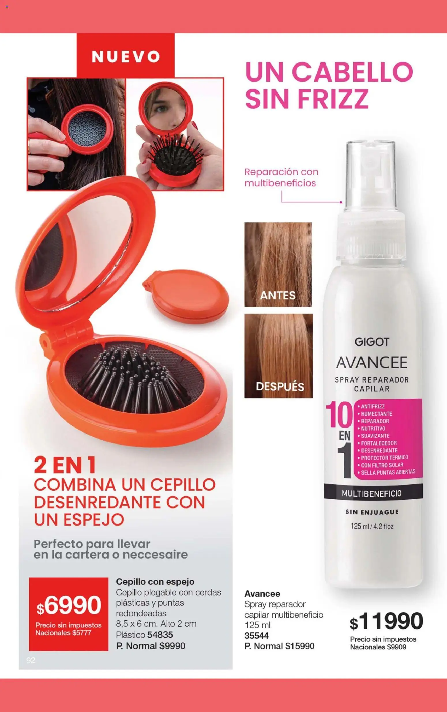 Gigot - CAMPAÑA 09 │ válido desde el 18.05.2026 | Página: 98 | Productos: Cartera, Espejo, Cepillo, Suavizante
