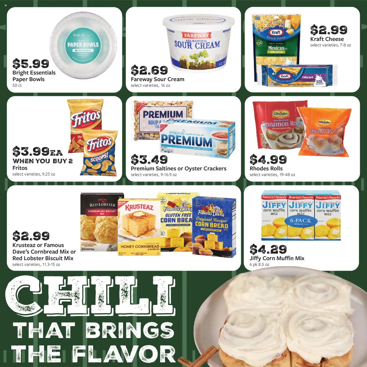 Fareway Monthly Ad - valid from 08/31/2026 | Page: 5 | Products: Cheese, Bread, Muffin, Chili