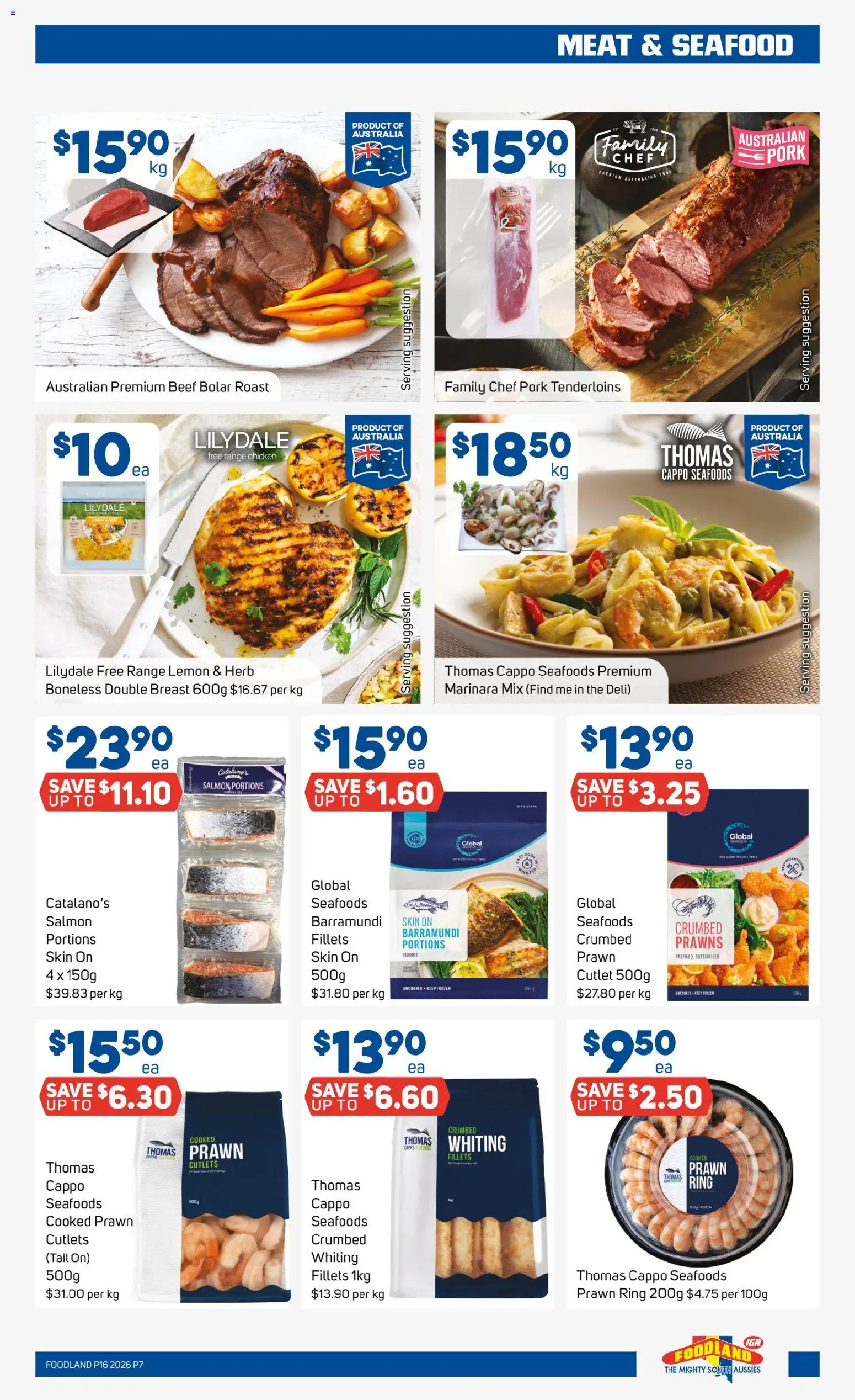 Foodland catalogue - valid from 15.04.2026 | Page: 7 | Products: Herb, Prawns, Seafood, Lemon