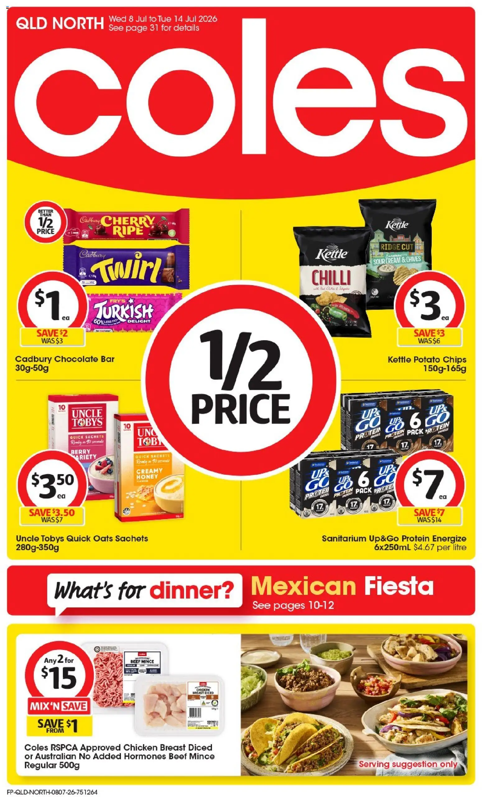 COLES North Supermarkets Deals QLD July 2026