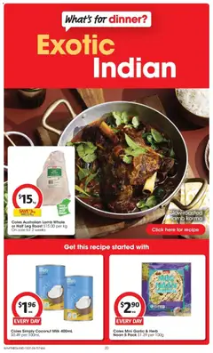 Preview of Coles catalogue PT Hedland - valid from 15/07/2026 | Page: 20 | Products: Milk, Lamb, Garlic, Toaster