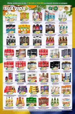 Violeta Supermercados - Ofertas da semana - Pré-Visualização do folheto da loja Violeta Supermercados, válido de 27/06/2026 | Página: 4 | Produtos: Leite, Queijo, Barra de proteína, Isotônico