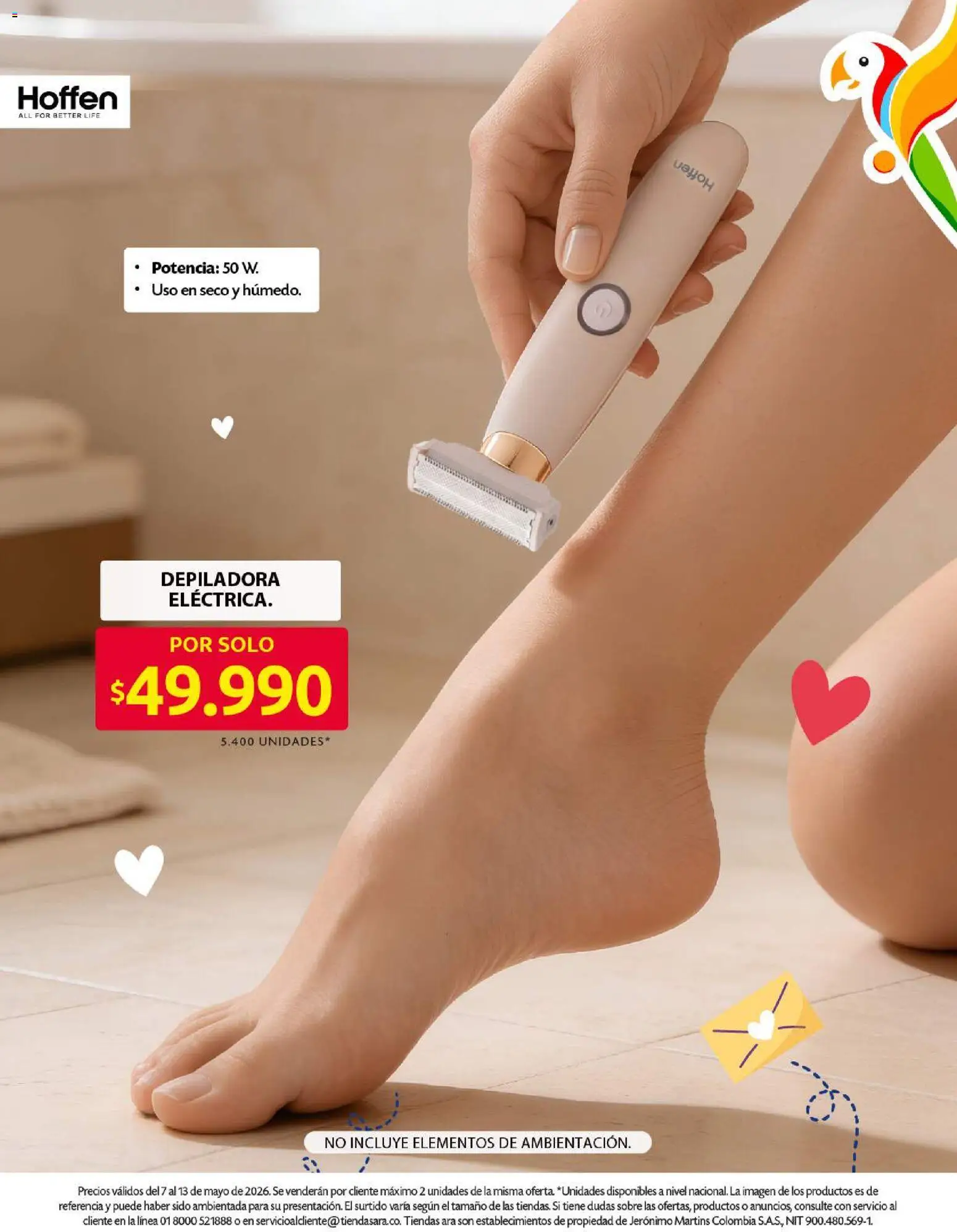 Ara revista - valida desde el 07.05.2026 | Página: 5 | Productos: Sobre, Depiladora