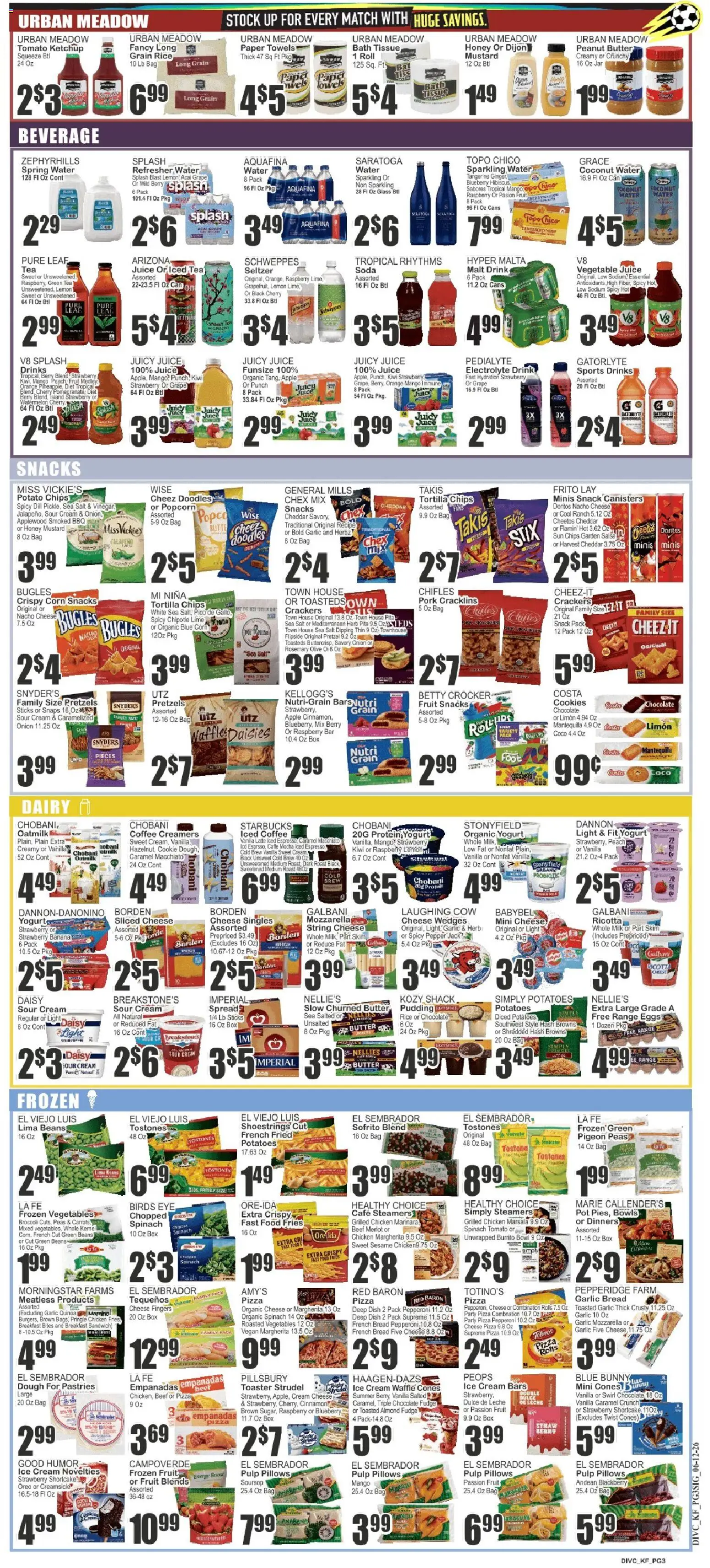 Food Universe Weekly Ad - valid from 12.06.2026 | Page: 3 | Products: Green Tea, Juice, Beef, Lemon