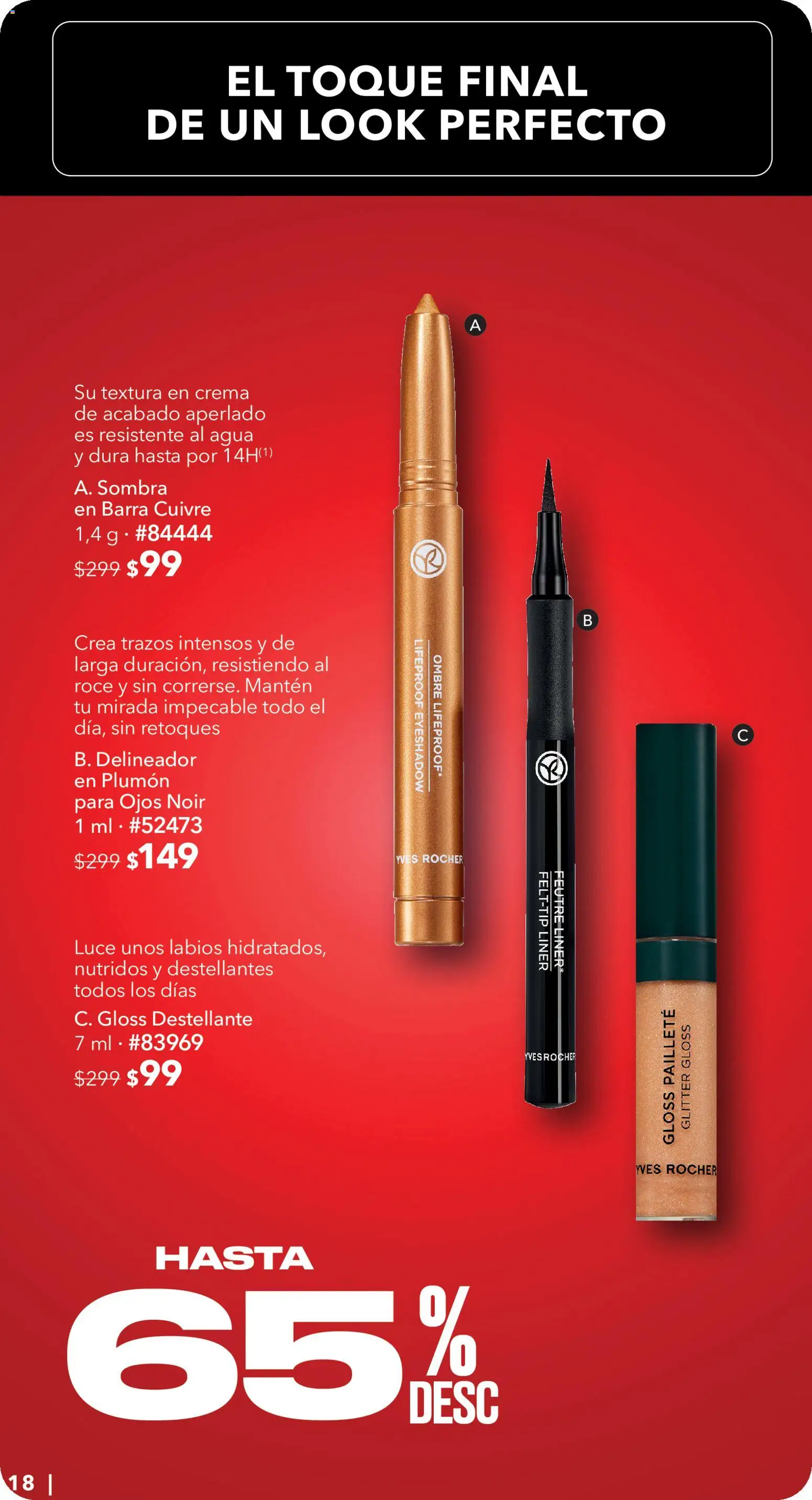 Nuevas ofertas de Yves Rocher válidas en toda la República Mexicana desde el 25.05.2026. ¡Encuentra las mejores ofertas en Yves Rocher Hot Sale! | Página: 18 | Productos: Crema, Agua, Sombra, Barra