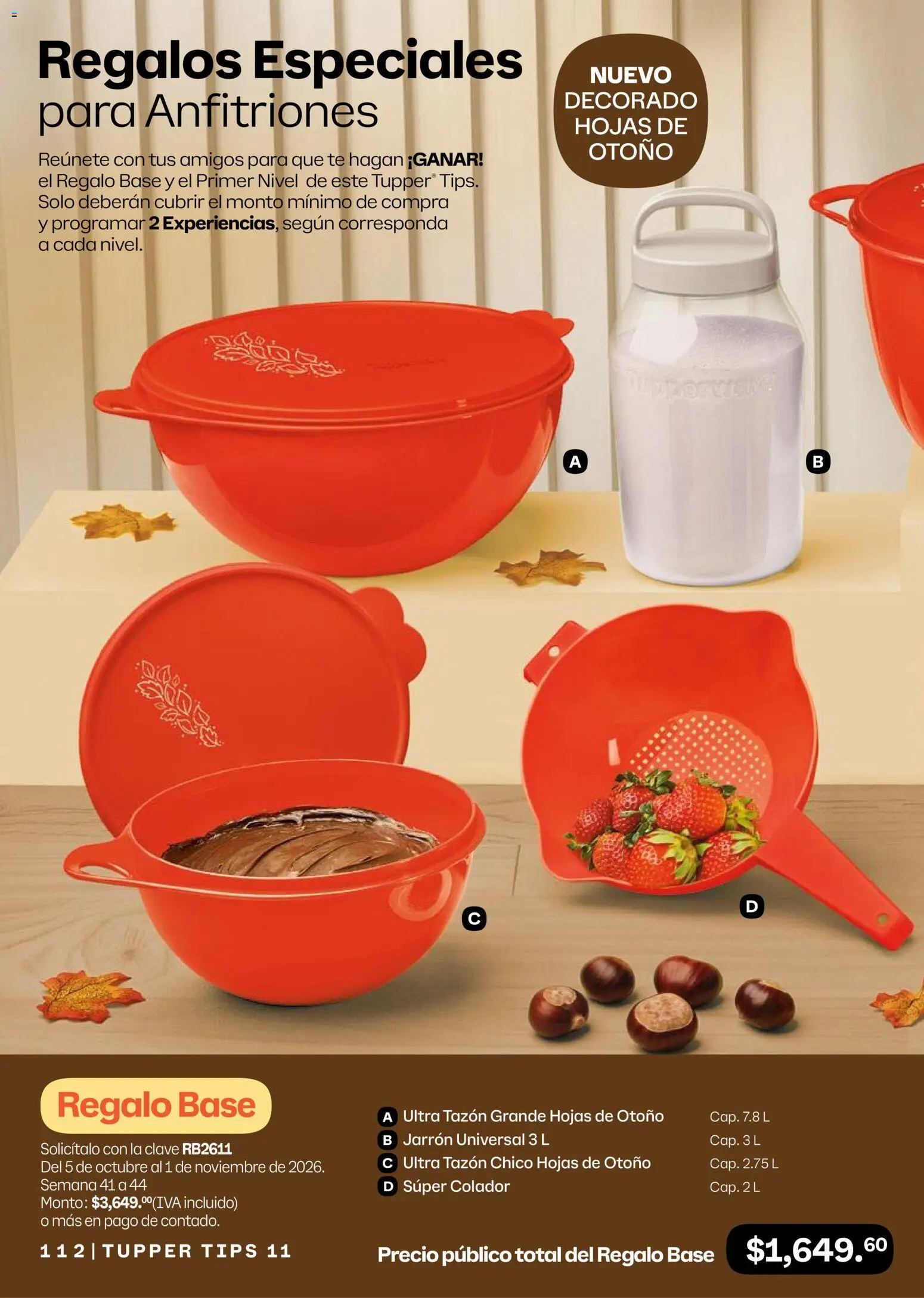 Nuevas ofertas de Tupperware válidas en toda la República Mexicana desde el 05/10/2026. ¡Encuentra las mejores ofertas en Tupperware catálogo! | Página: 112