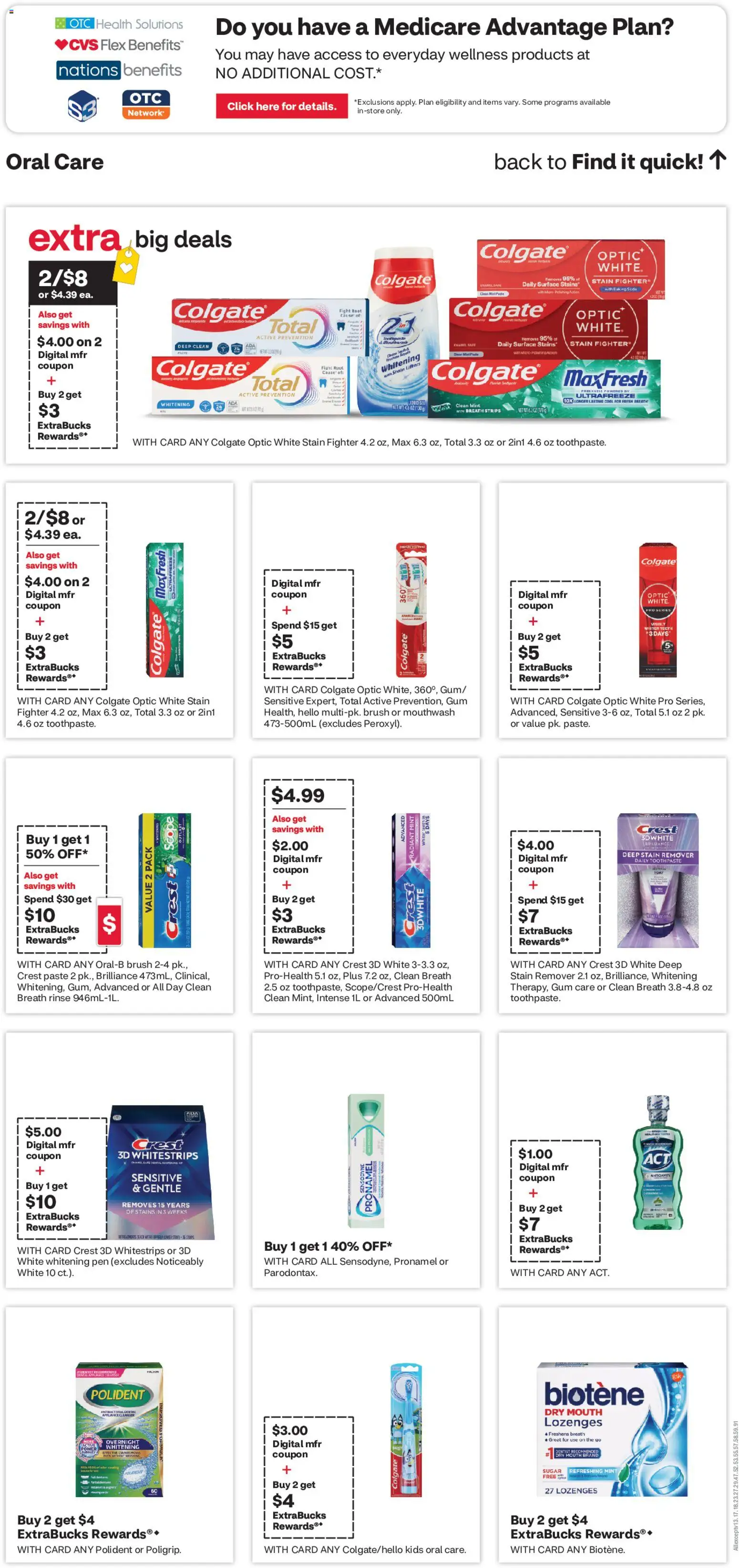 CVS Pharmacy Weekly Ad - valid from 08/09/2026 | Page: 14 | Products: Safe, Brush, Mouthwash, Stain remover
