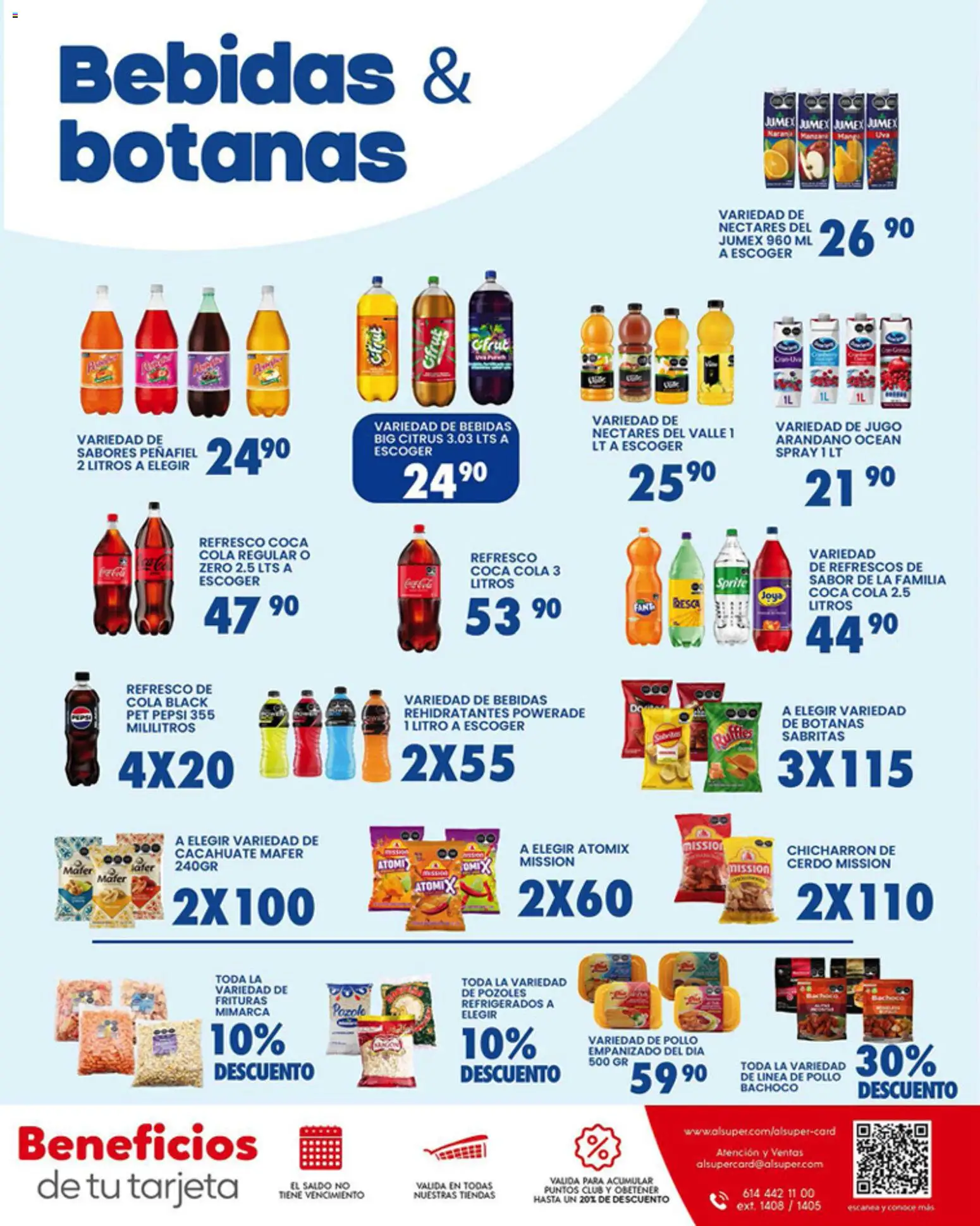 Nuevas ofertas de Alsuper válidas en toda la República Mexicana desde el 10.03.2026. ¡Encuentra las mejores ofertas en Alsuper folleto Chihuahua-Estado! | Página: 7 | Productos: Pollo, Refresco, Cacahuate, Cerdo