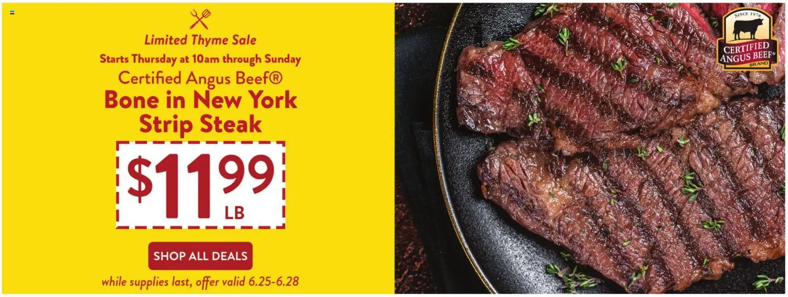 Fresh Thyme Weekly Ad - valid from 06/24/2026 | Page: 1 | Products: Beef