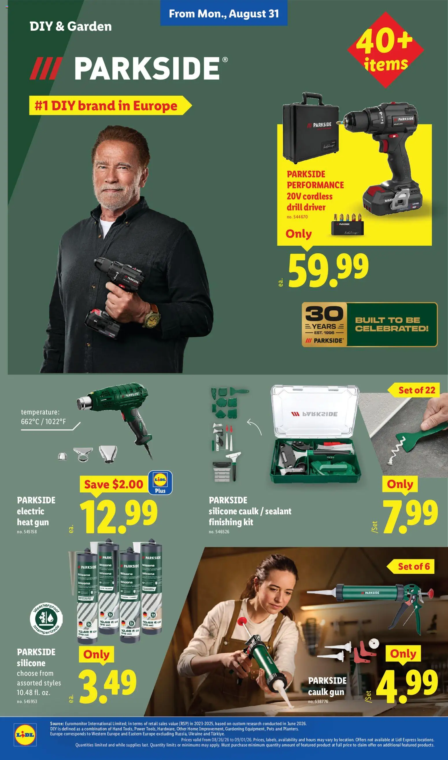 Lidl Weekly Ad - valid from 08/26/2026 | Page: 30 | Products: Sealant, Gun