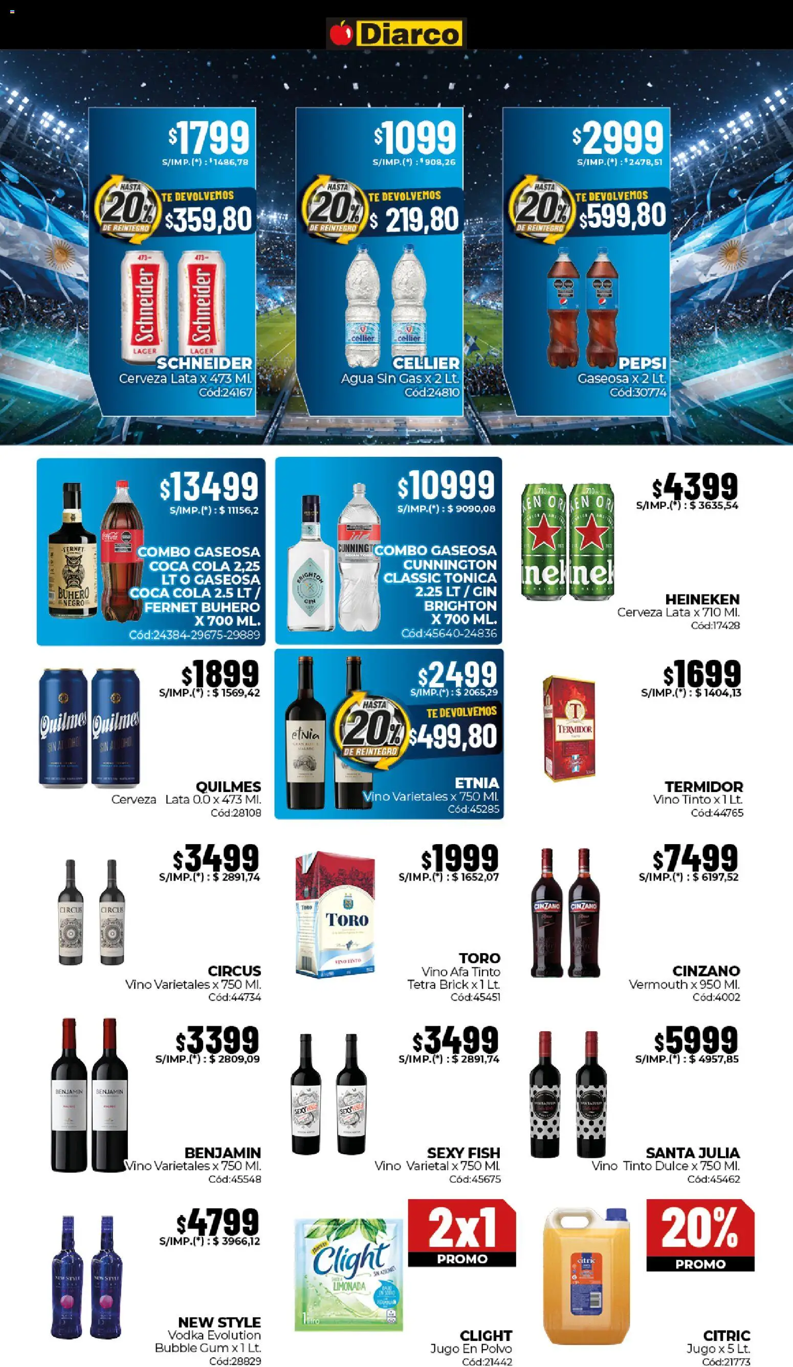 Diarco - Ofertas Pueblo Interior │ válido desde el 01.06.2026 | Página: 6 | Productos: Vodka, Polvo, Gin, Té