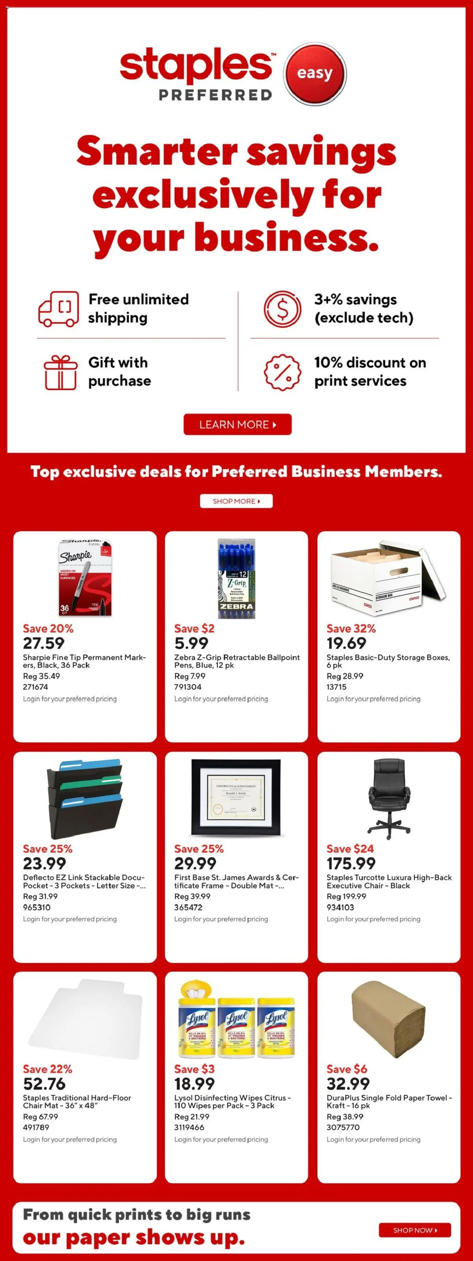Staples flyer valid from Jul 17, 2026 | Page: 17 | Products: Citrus, Chair, Box