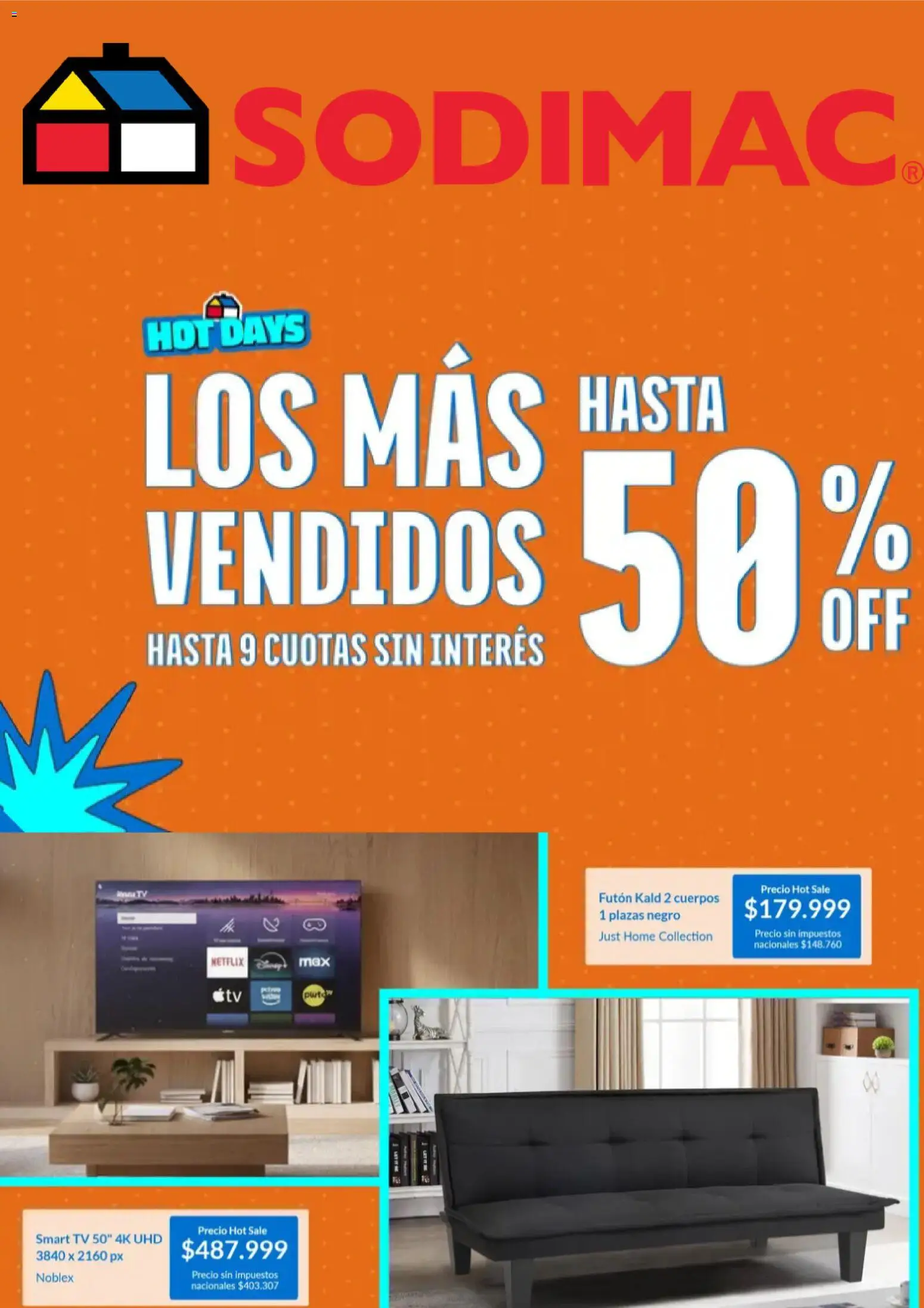 Sodimac catálogo │ válido desde el 20.05.2026 | Página: 1 | Productos: Futón