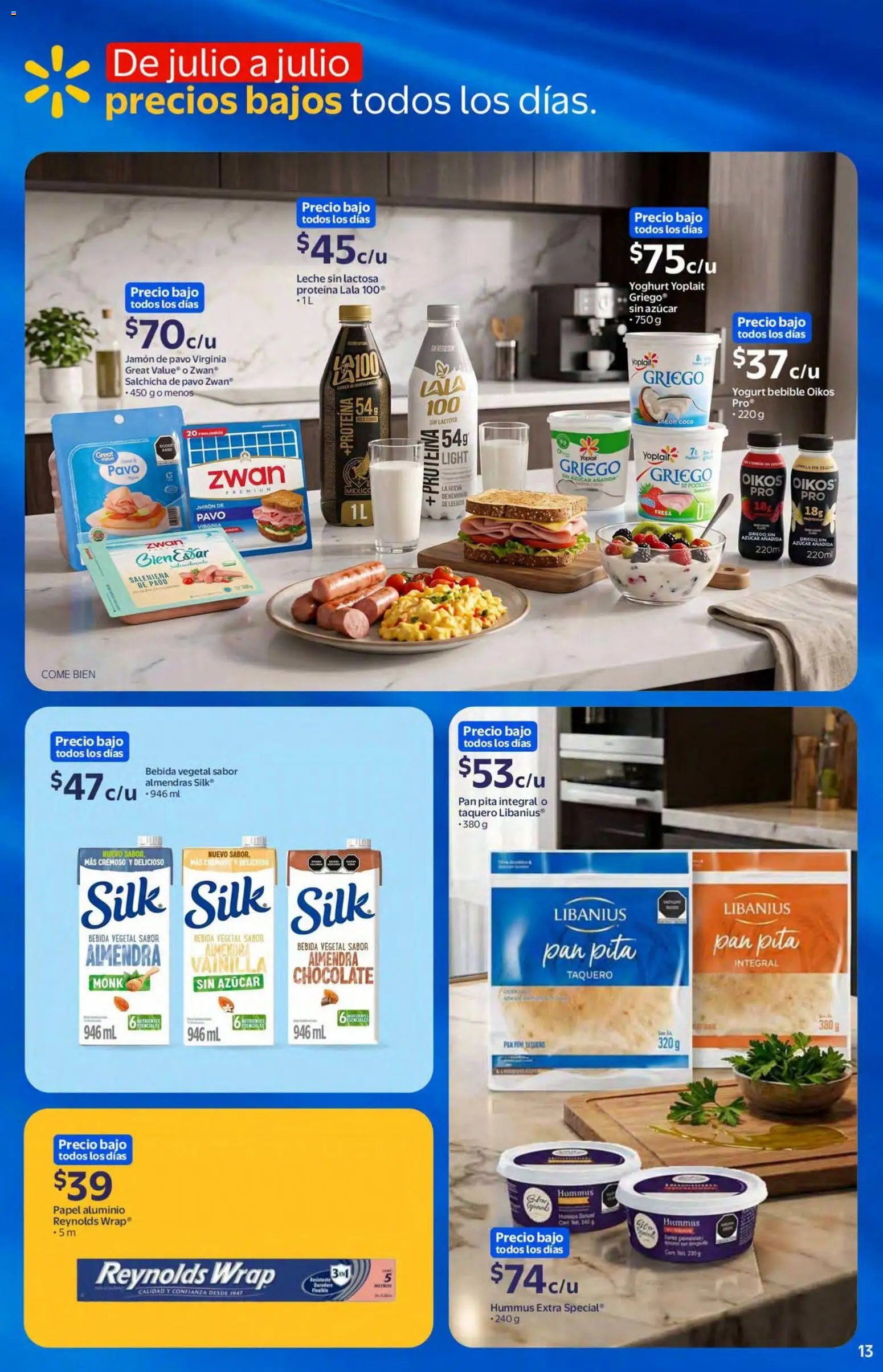 Nuevas ofertas de Walmart válidas en toda la República Mexicana desde el 22/07/2026. ¡Encuentra las mejores ofertas en Walmart folleto! | Página: 13