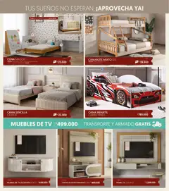 Muebles jamar Feria del crédito -  Vista previa de la revista de la tienda Muebles jamar valido desde el 23/07/2026 | Página: 8 | Productos: Cama, Tablero, Cuna, Mueble de tv