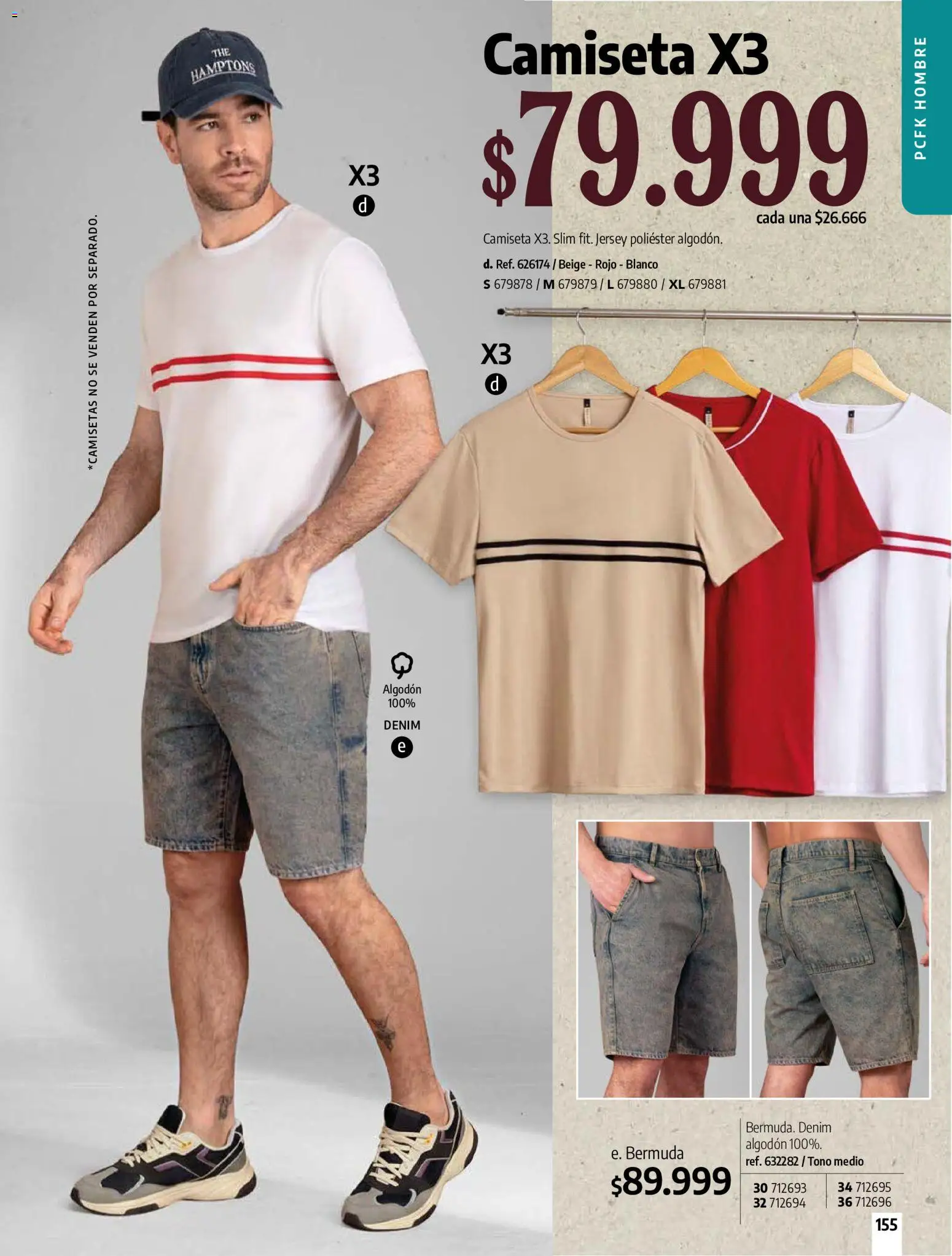 Pacifika revista - valida desde el 21/07/2026 | Página: 154 | Productos: Algodón, Bermuda, Camiseta