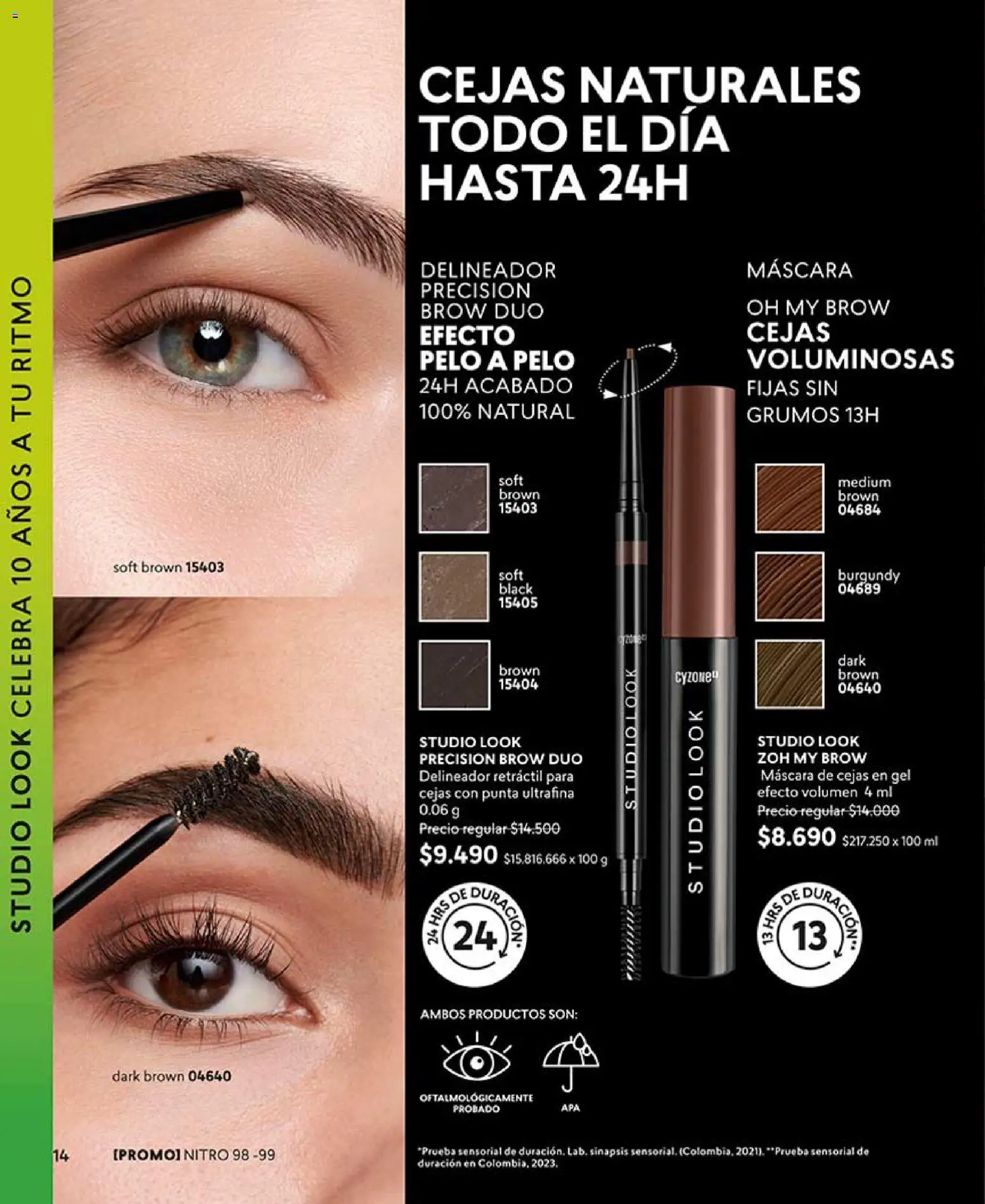 Catálogo CyZone Campaña 11 │ válido desde el 14.06.2026 | Página: 14 | Productos: Máscara, Delineador