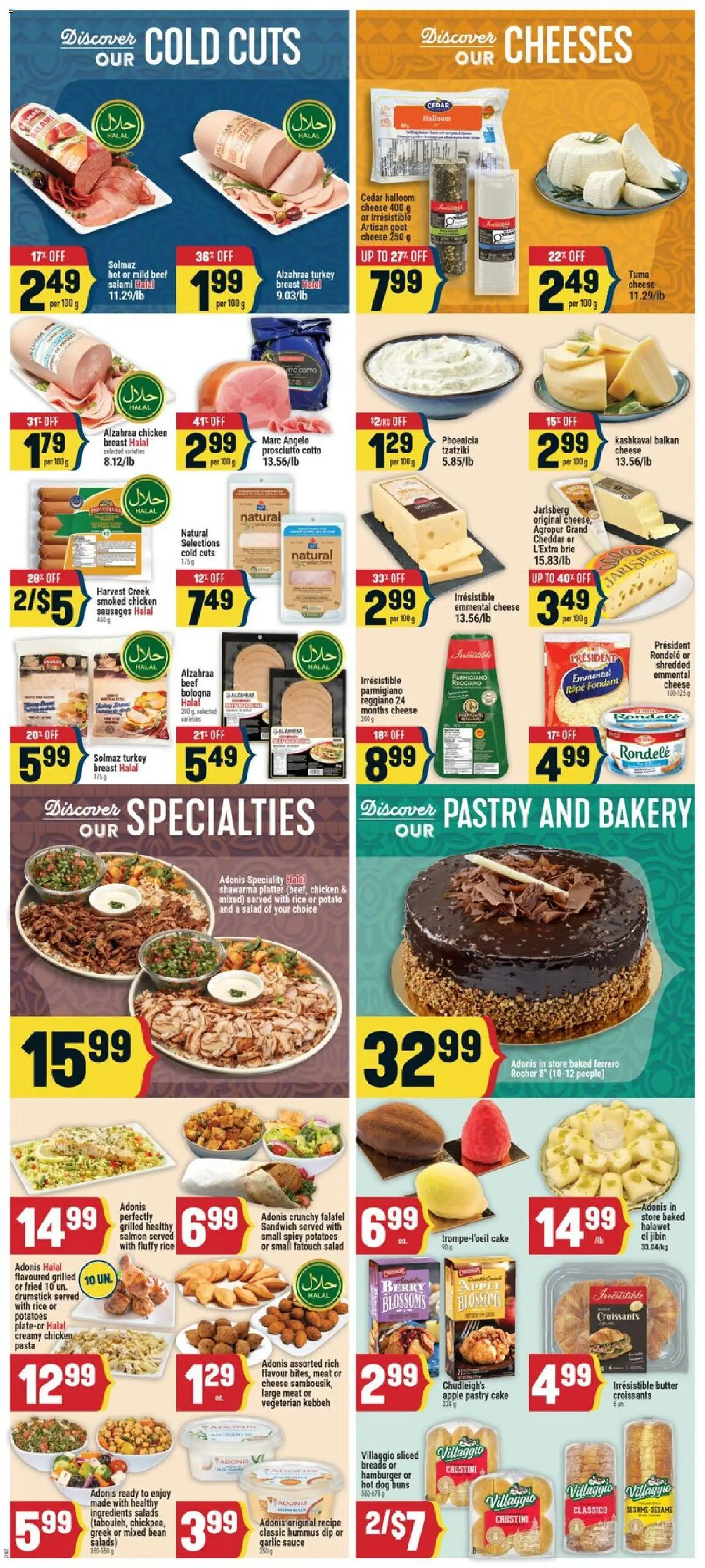Adonis flyer valid from Aug 27, 2026 | Page: 5 | Products: Rice, Beef, Salmon, Hamburger