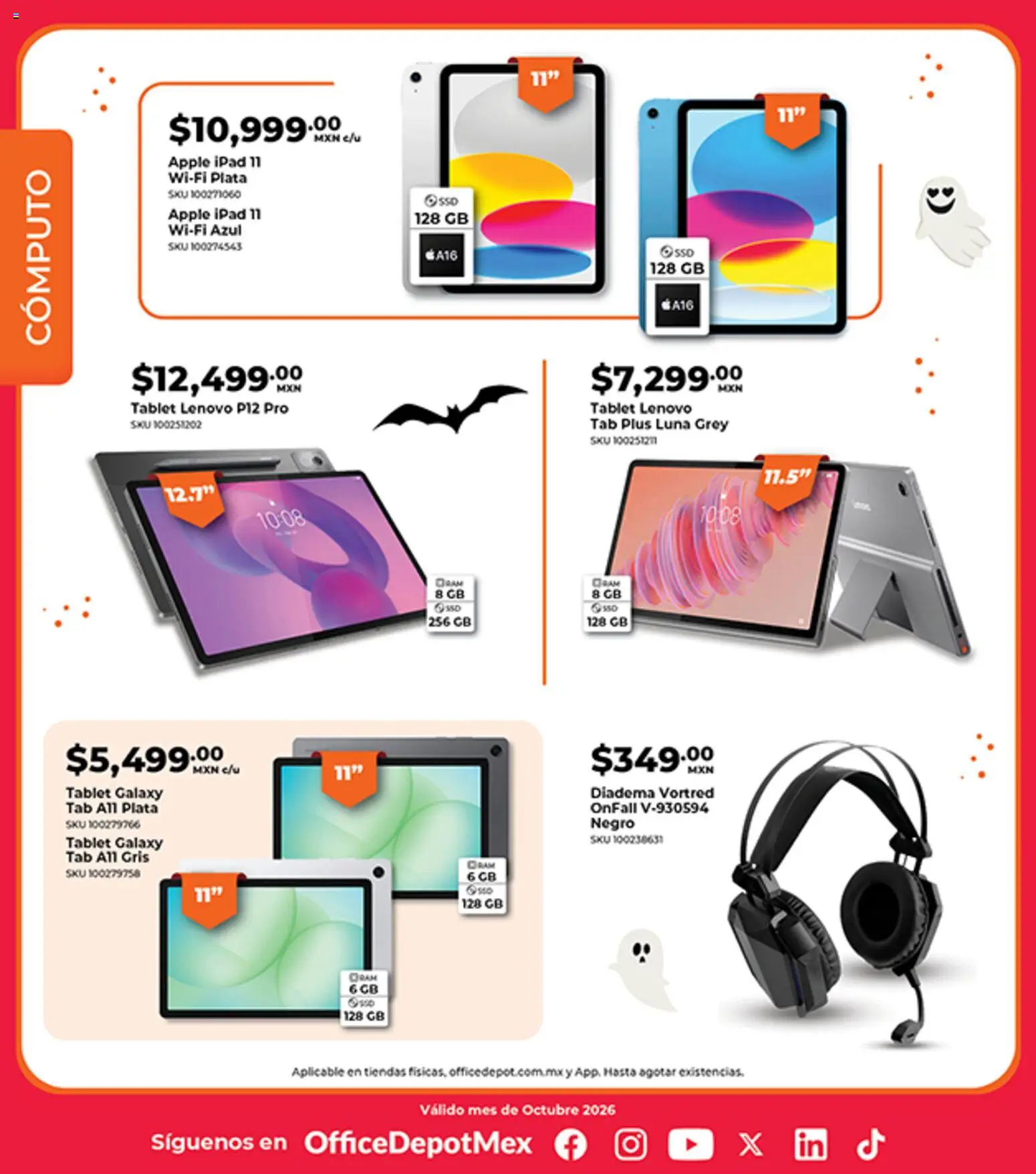 Nuevas ofertas de Office Depot válidas en toda la República Mexicana desde el 01/10/2026. ¡Encuentra las mejores ofertas en Office Depot catálogo! | Página: 11